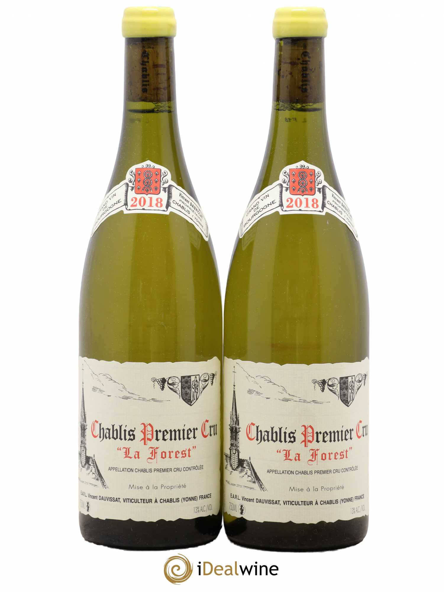 Chablis 1er Cru La Forest Vincent Dauvissat (Domaine)  2018 - Lot de 2 bouteilles - 0