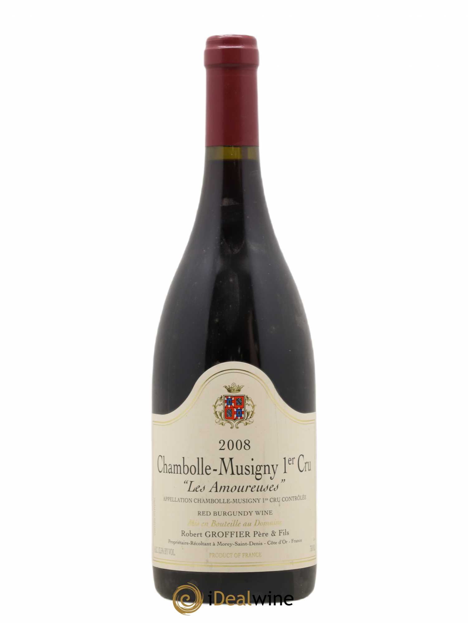 Chambolle-Musigny 1er Cru Les Amoureuses Robert Groffier Père & Fils (Domaine) 2008 - Lot de 1 bouteille - 0