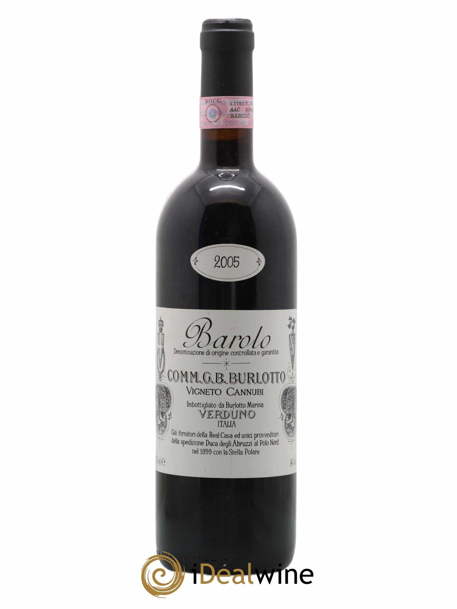 Barolo DOCG Cannubi Comm. Giovan Battista Burlotto 2005 - Lot de 1 bouteille - 0