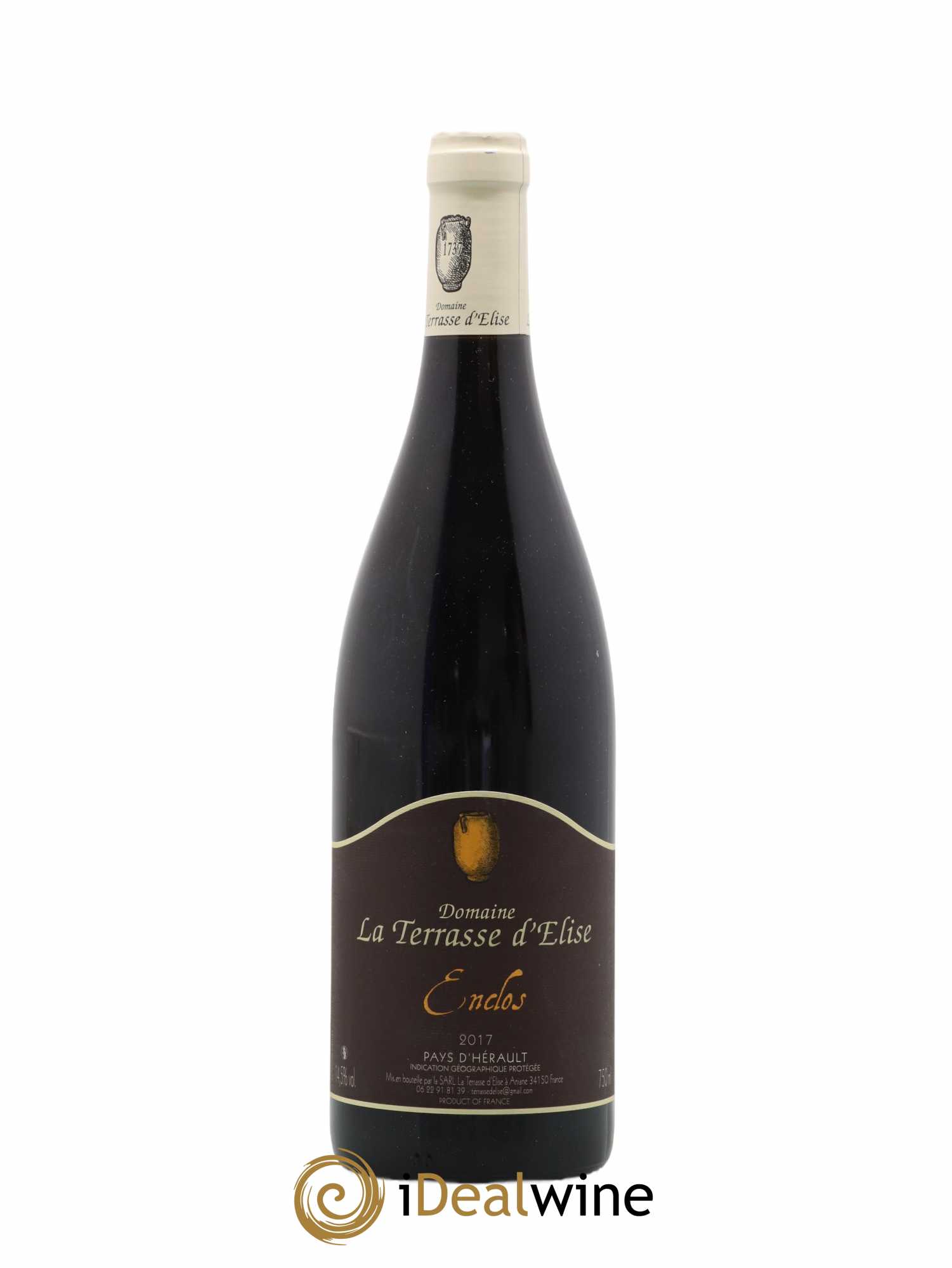 Pays d'Hérault L'Enclos Terrasse d'Elise (Domaine de la) 2017 - Lot de 1 bouteille - 0