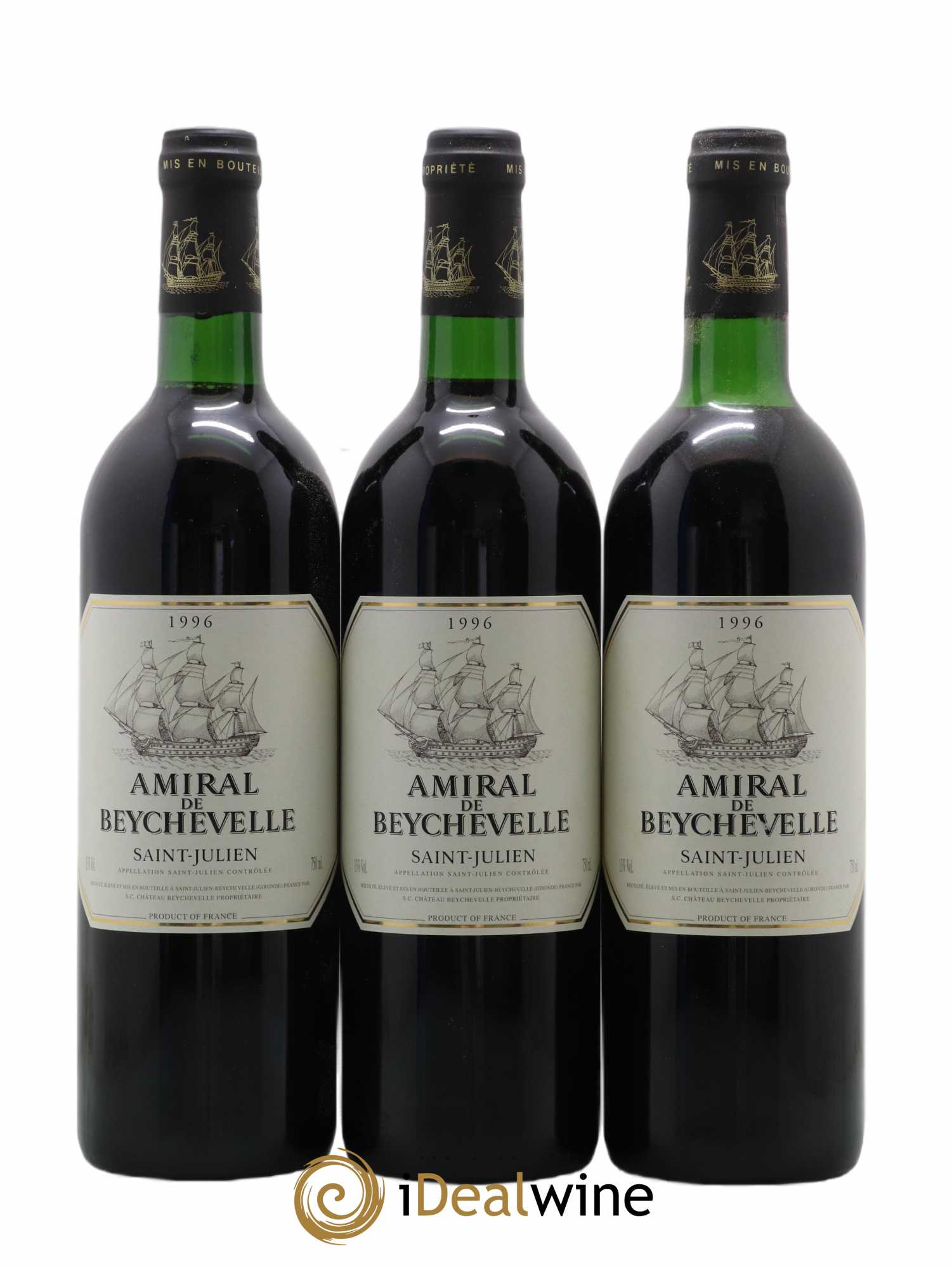 Amiral de Beychevelle Second Vin 1996 - Lot de 6 bouteilles - 2
