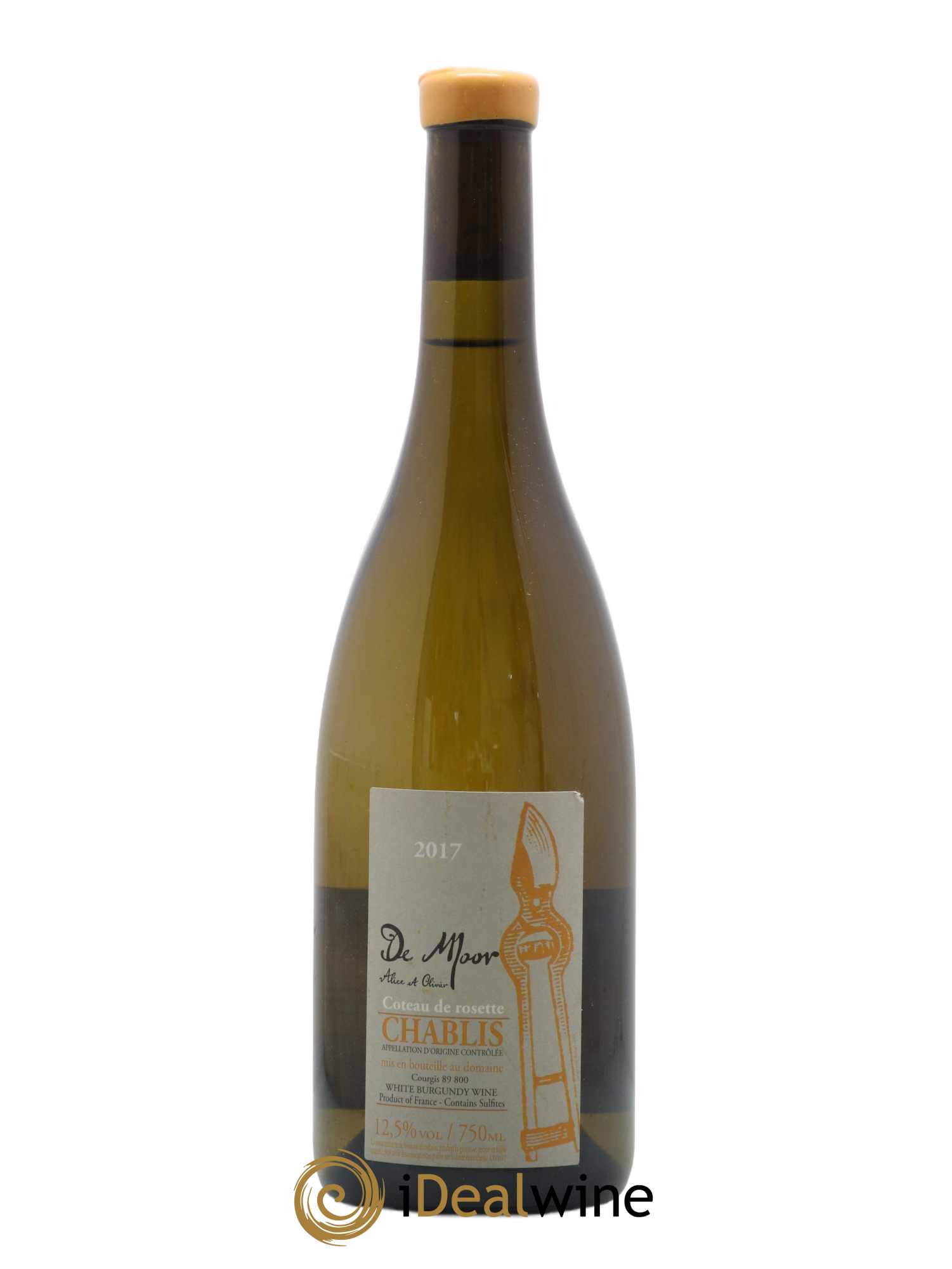 Chablis Clardy et Rosette Alice et Olivier De Moor 2017 - Lot de 1 bouteille - 0