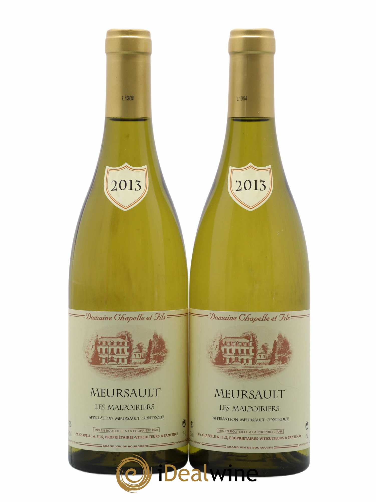 Meursault Les Malpoiriers Chapelle et Fils 2013 - Posten von 2 Flaschen - 0