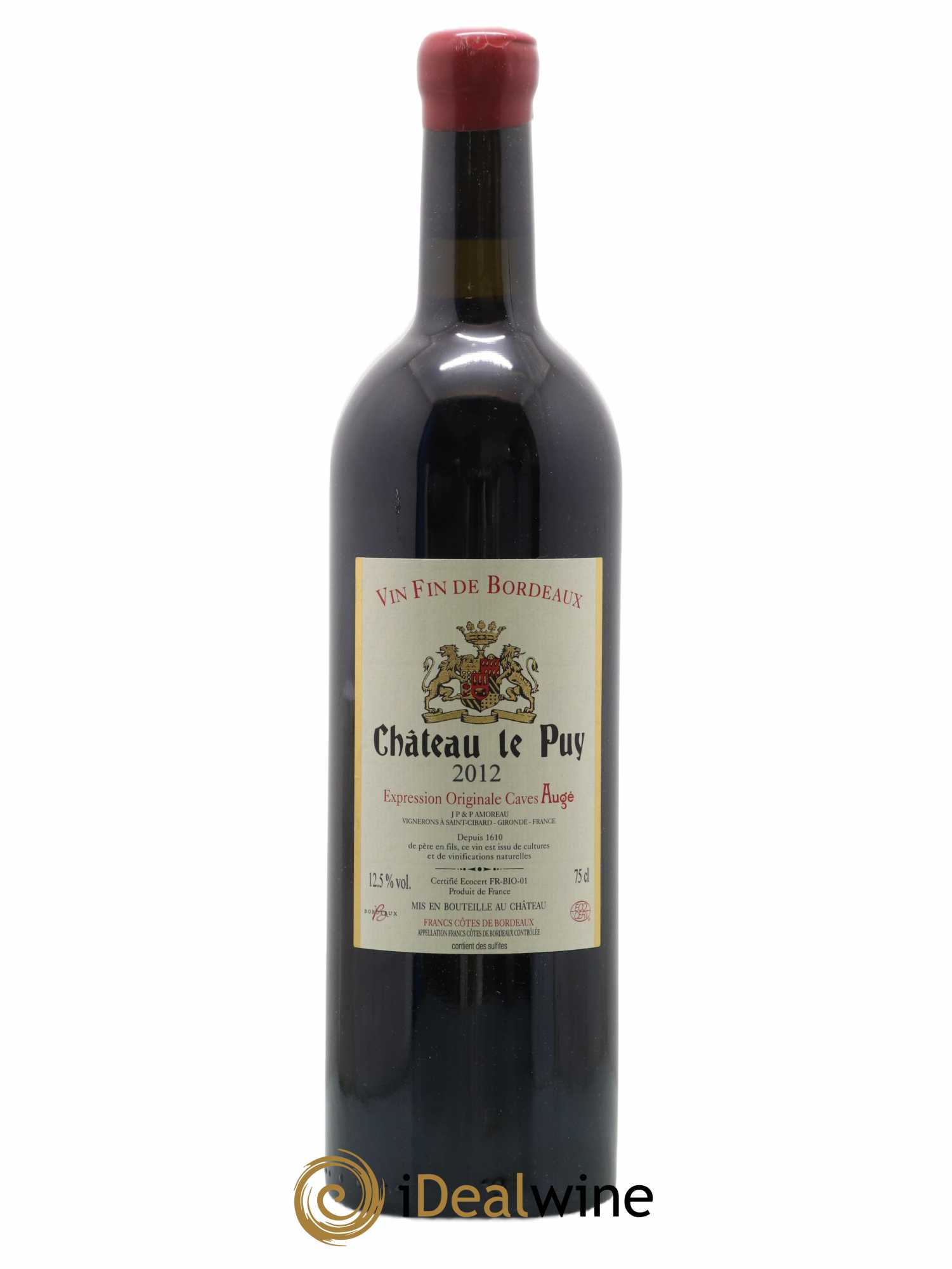 Château Le Puy Expression Originale Caves Augé 2012 - Lot de 1 bouteille - 0