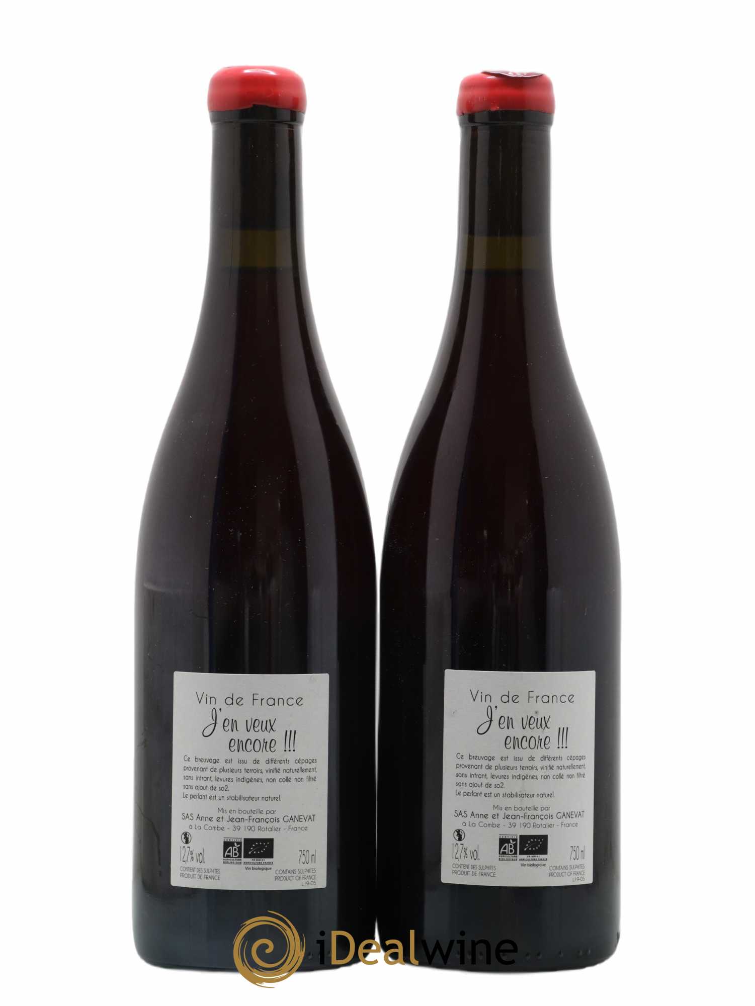Vin de France J'en veux encore Anne et Jean François Ganevat 2019 - Lot de 2 bouteilles - 1