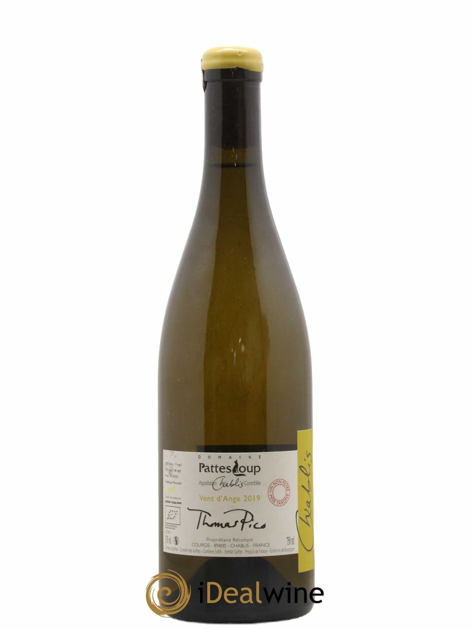 Chablis Vent d'Ange Pattes Loup (Domaine) 2019 - Lot de 1 bouteille - 1