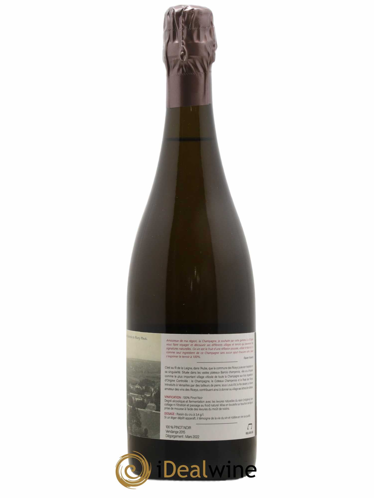 Les Riceys Nowack Extra Brut Les Riceys Nowack 2015 - Lot de 1 bouteille - 1