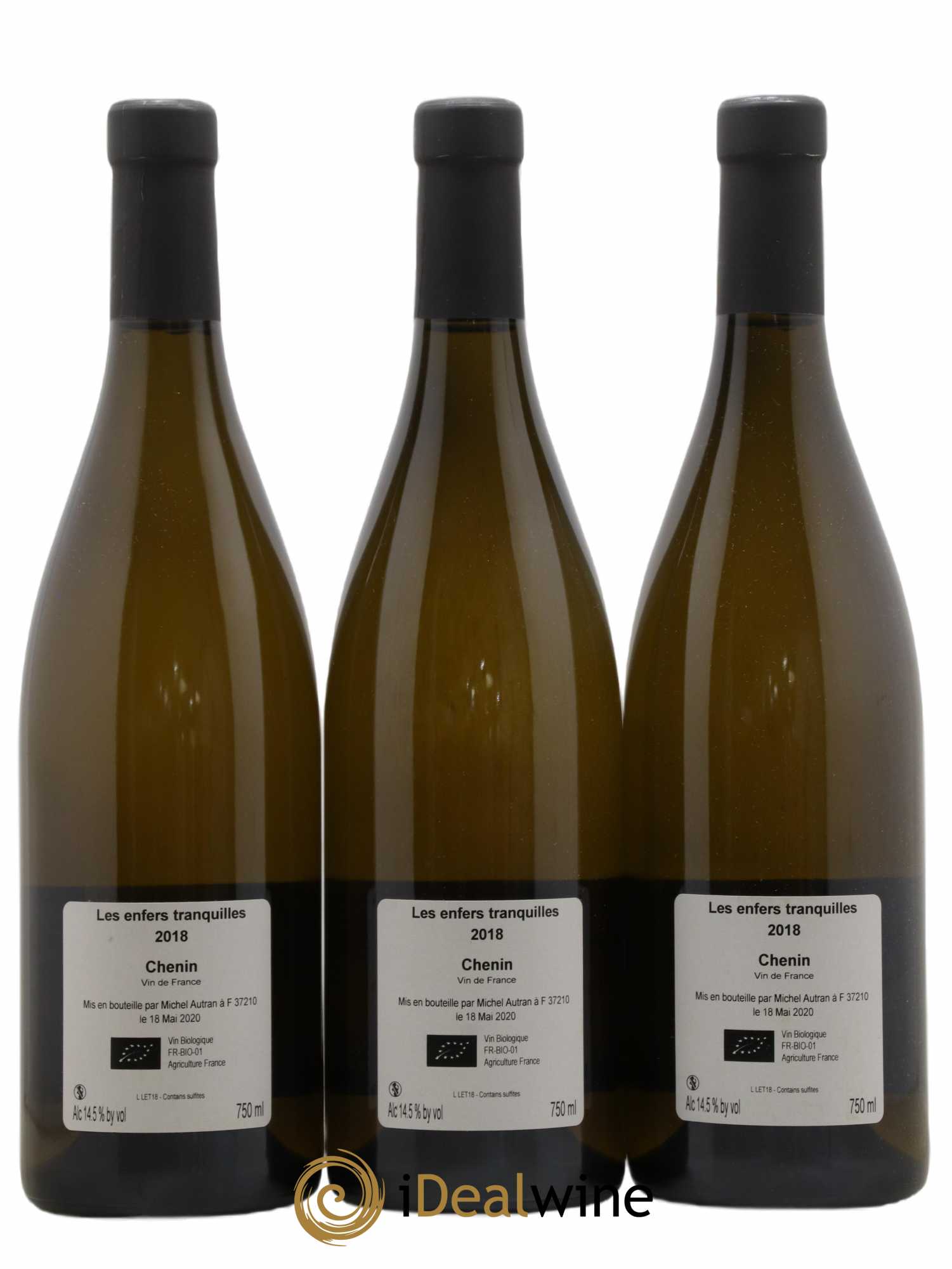 Vin de France Les Enfers Tranquilles Michel Autran 2018 - Lot de 3 bouteilles - 1