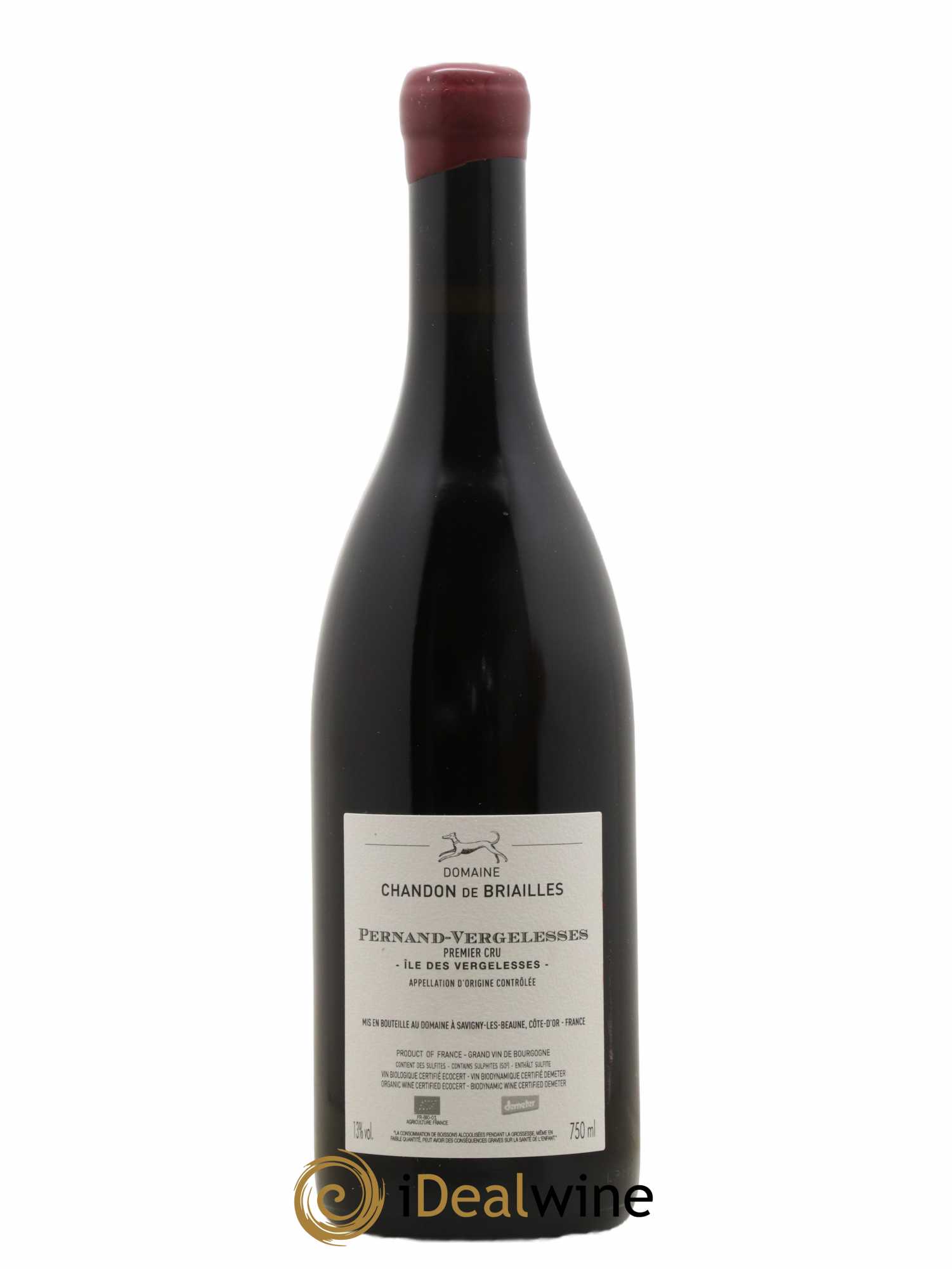 Pernand-Vergelesses 1er Cru Ile des Vergelesses Chandon de Briailles 2020 - Lot de 1 bouteille - 1