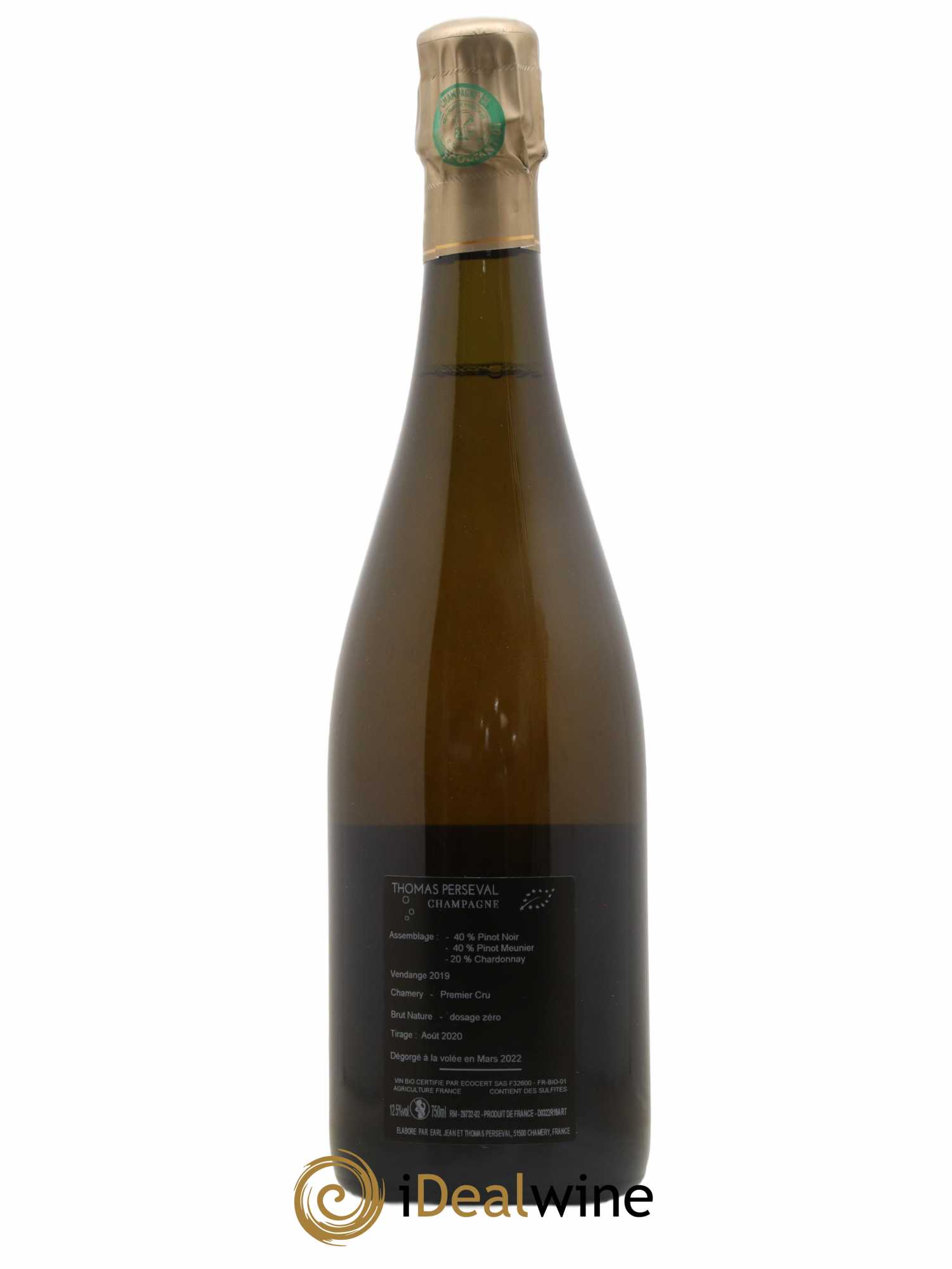 Champagne Art Terre Perseval 2019 - Lot de 1 bouteille - 1