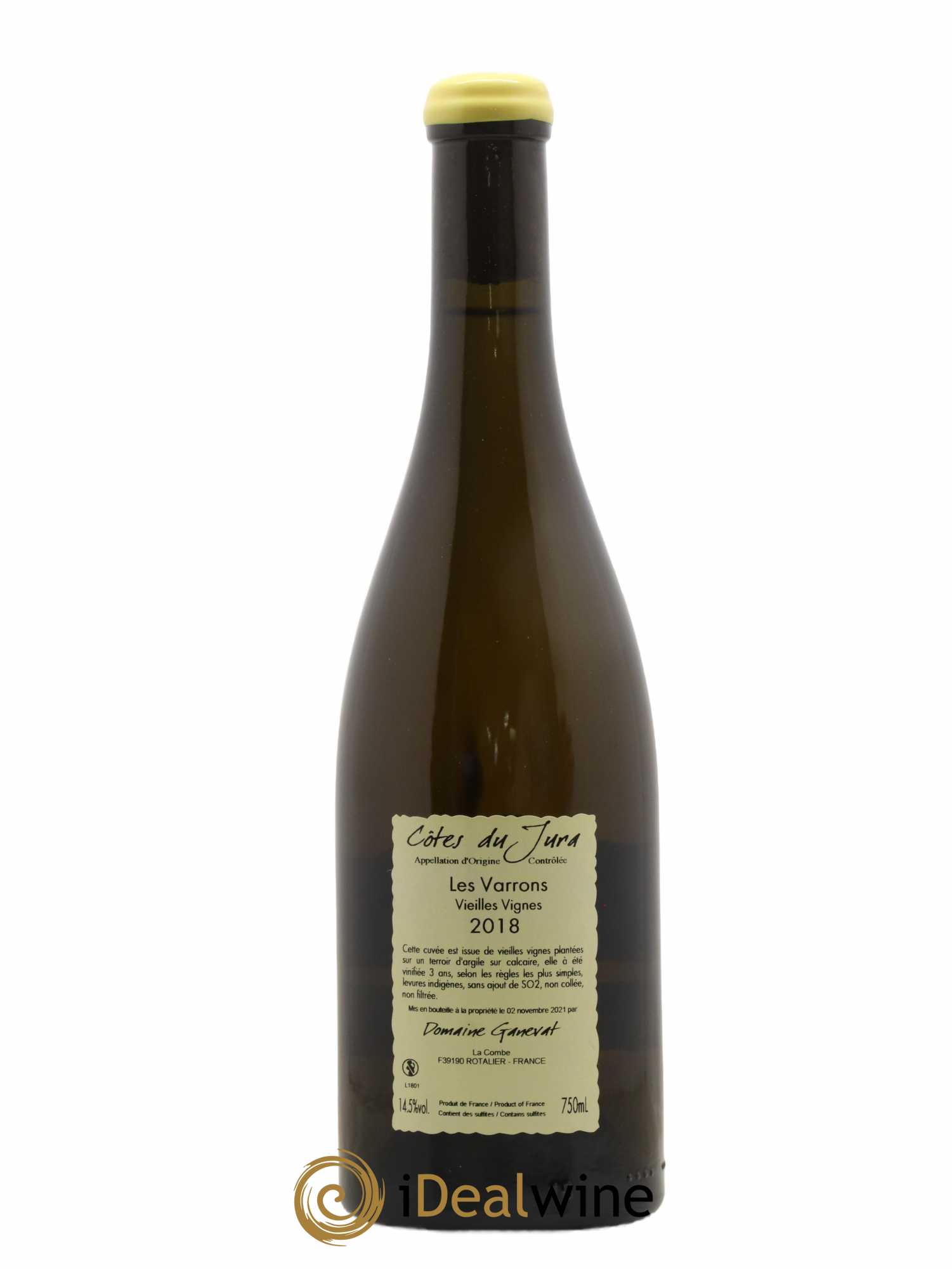Côtes du Jura Les Varrons Vieilles Vignes Jean-François Ganevat (Domaine) 2018 - Lot of 1 bottle - 1