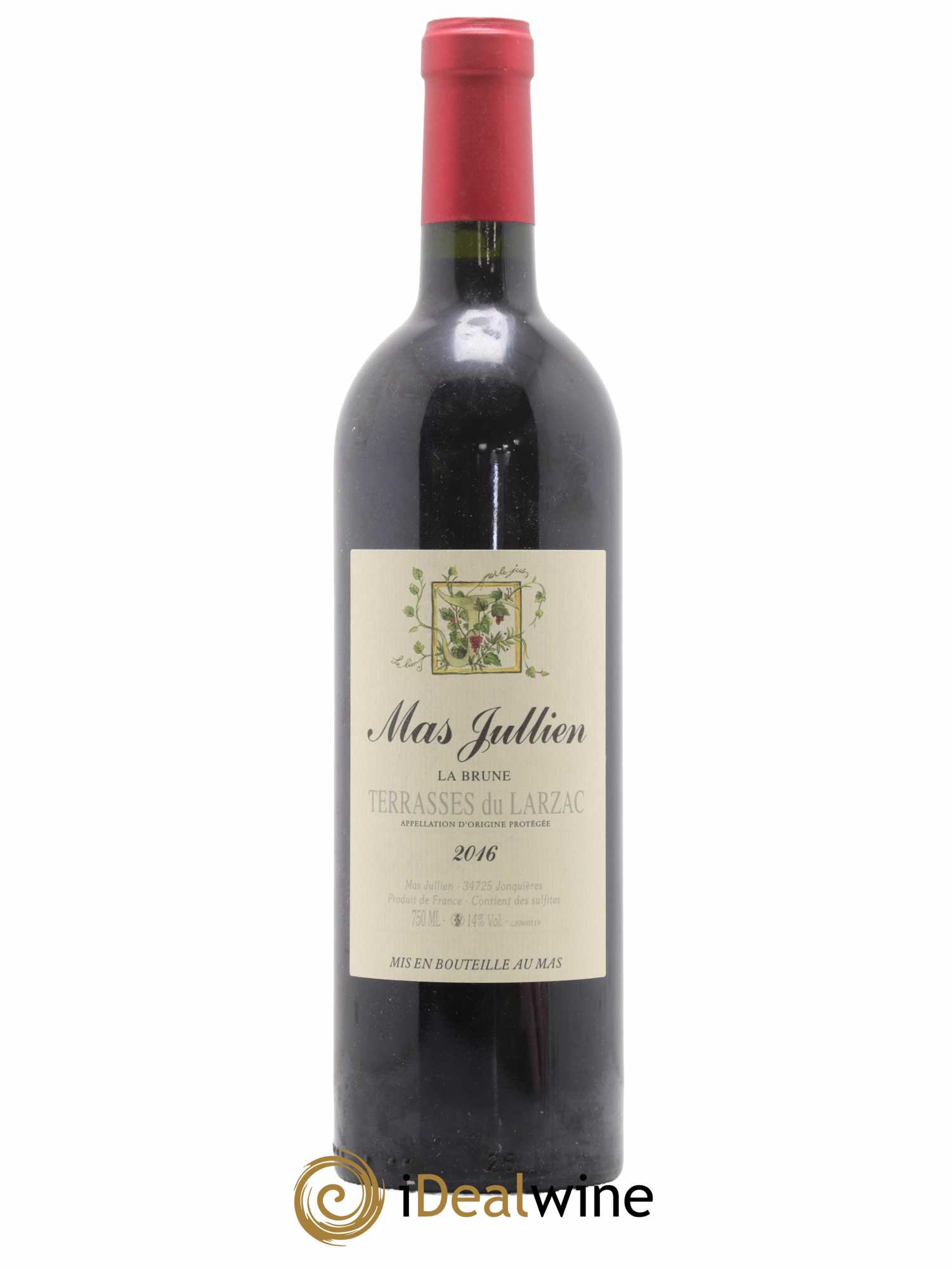 Terrasses du Larzac Mas Jullien La Brune Olivier Jullien 2016 - Lot de 1 bouteille - 0