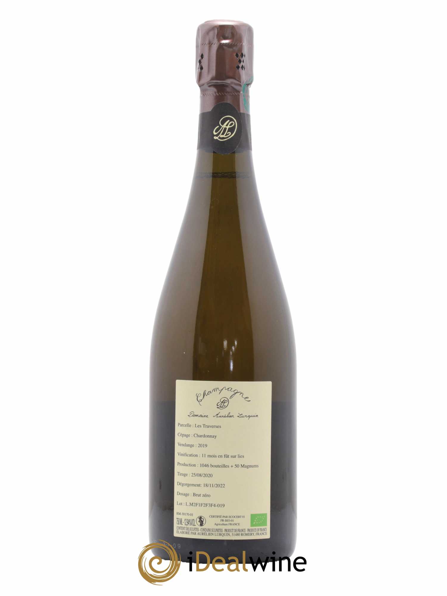Chardonnay Aurélien Lurquin Les Traverses 2019 - Lot de 1 bouteille - 1