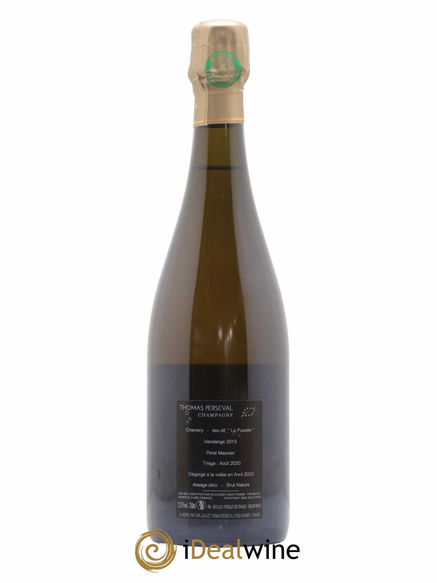 La Pucelle Brut Nature Thomas Perseval  2019 - Lot de 1 bouteille - 1