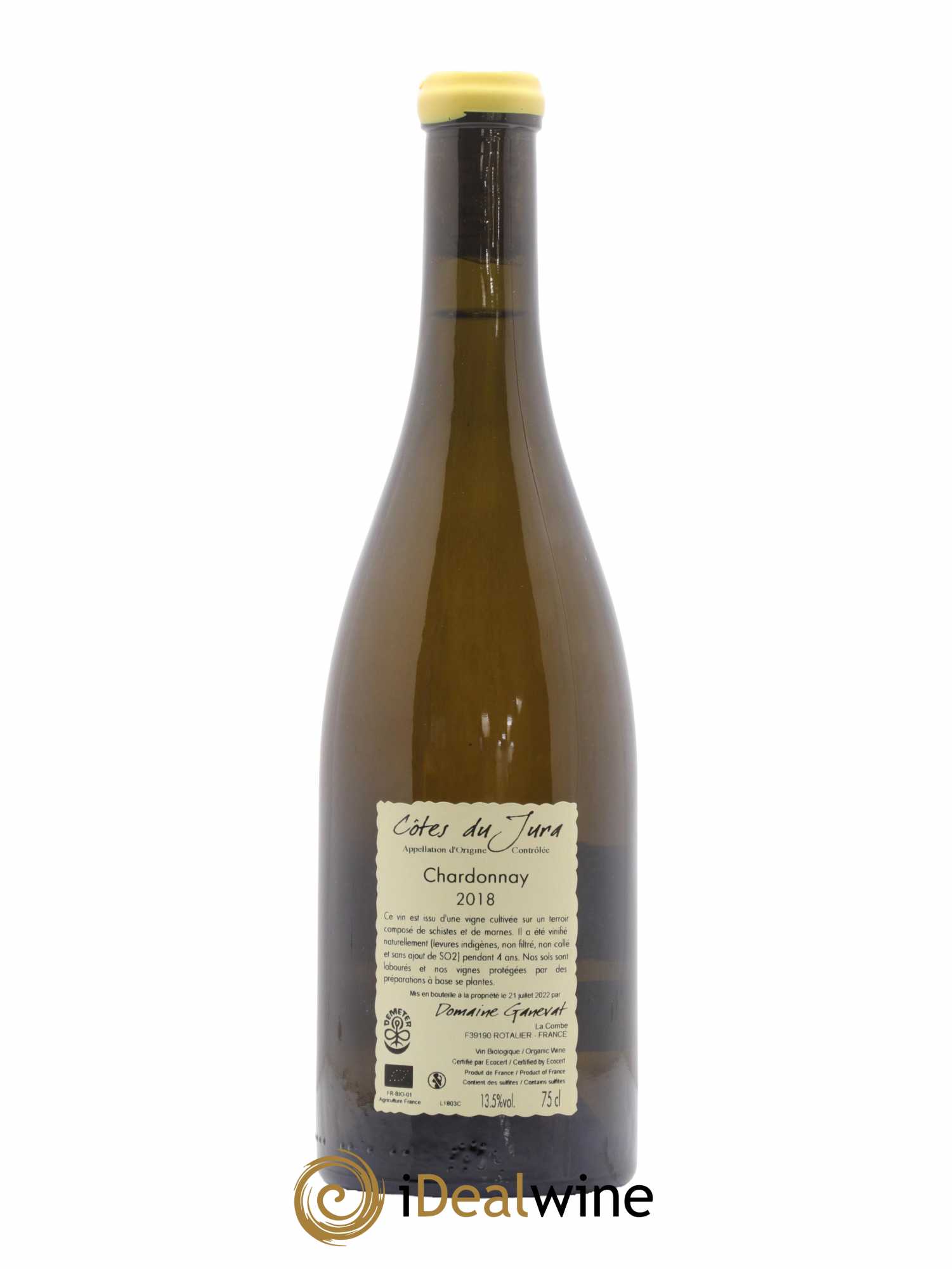 Côtes du Jura Chardonnay En Billat Jean-François Ganevat (Domaine) 2018 - Lot de 1 bouteille - 1