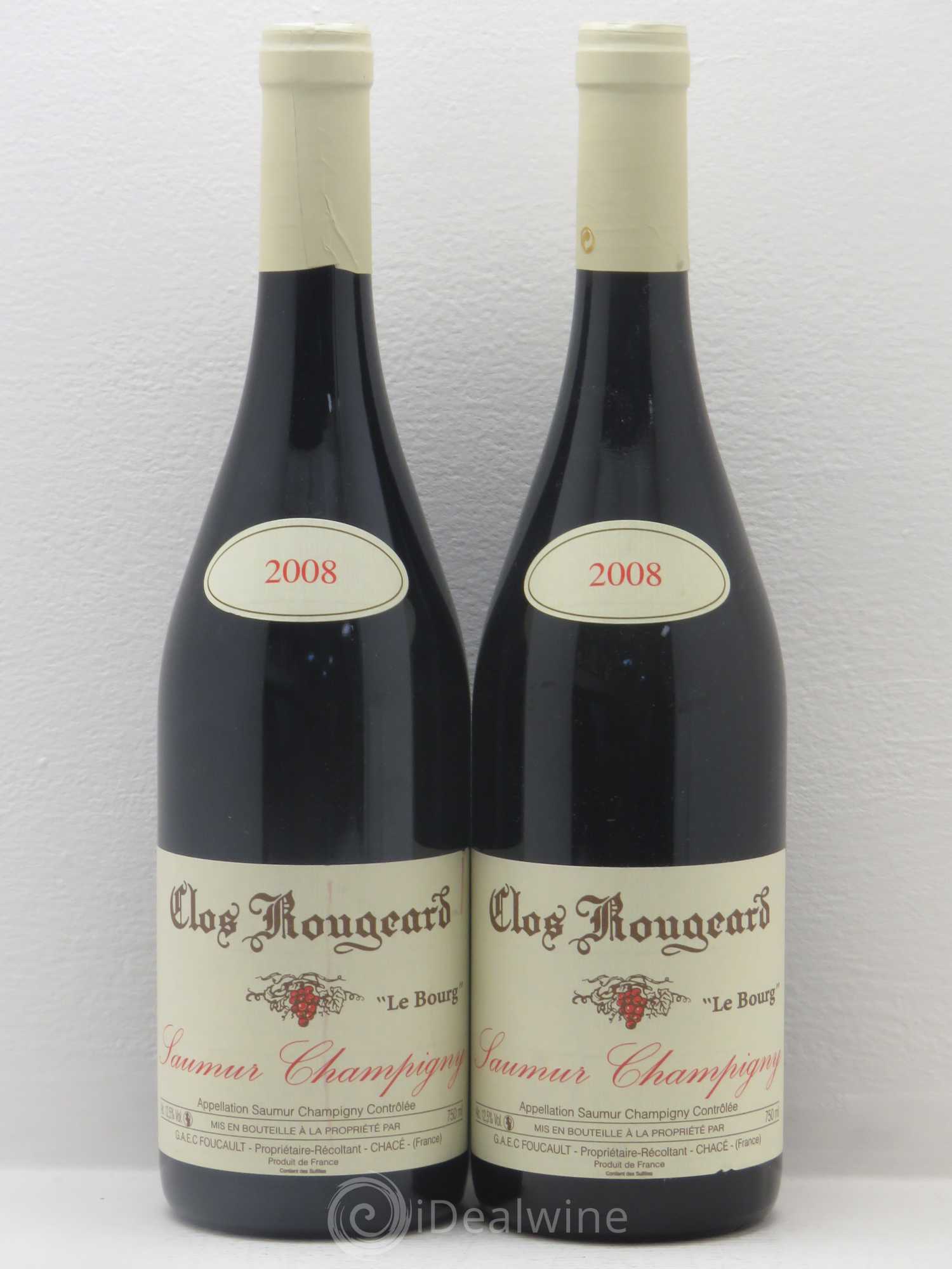 Saumur-Champigny Le Bourg Clos Rougeard 2008 - Lot de 2 bouteilles - 0