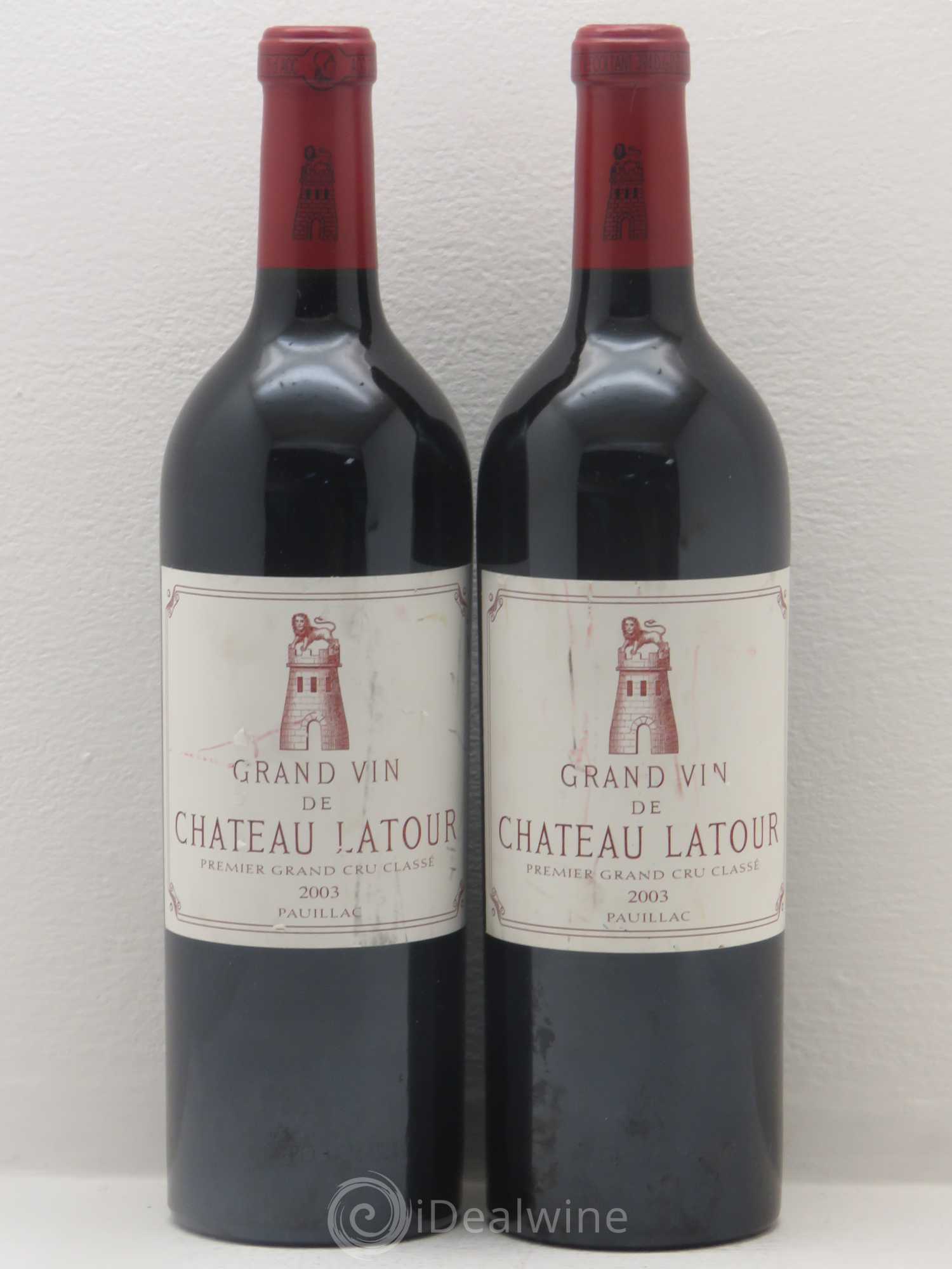 Château Latour 1er Grand Cru Classé 2003 - Lot de 2 bouteilles - 0