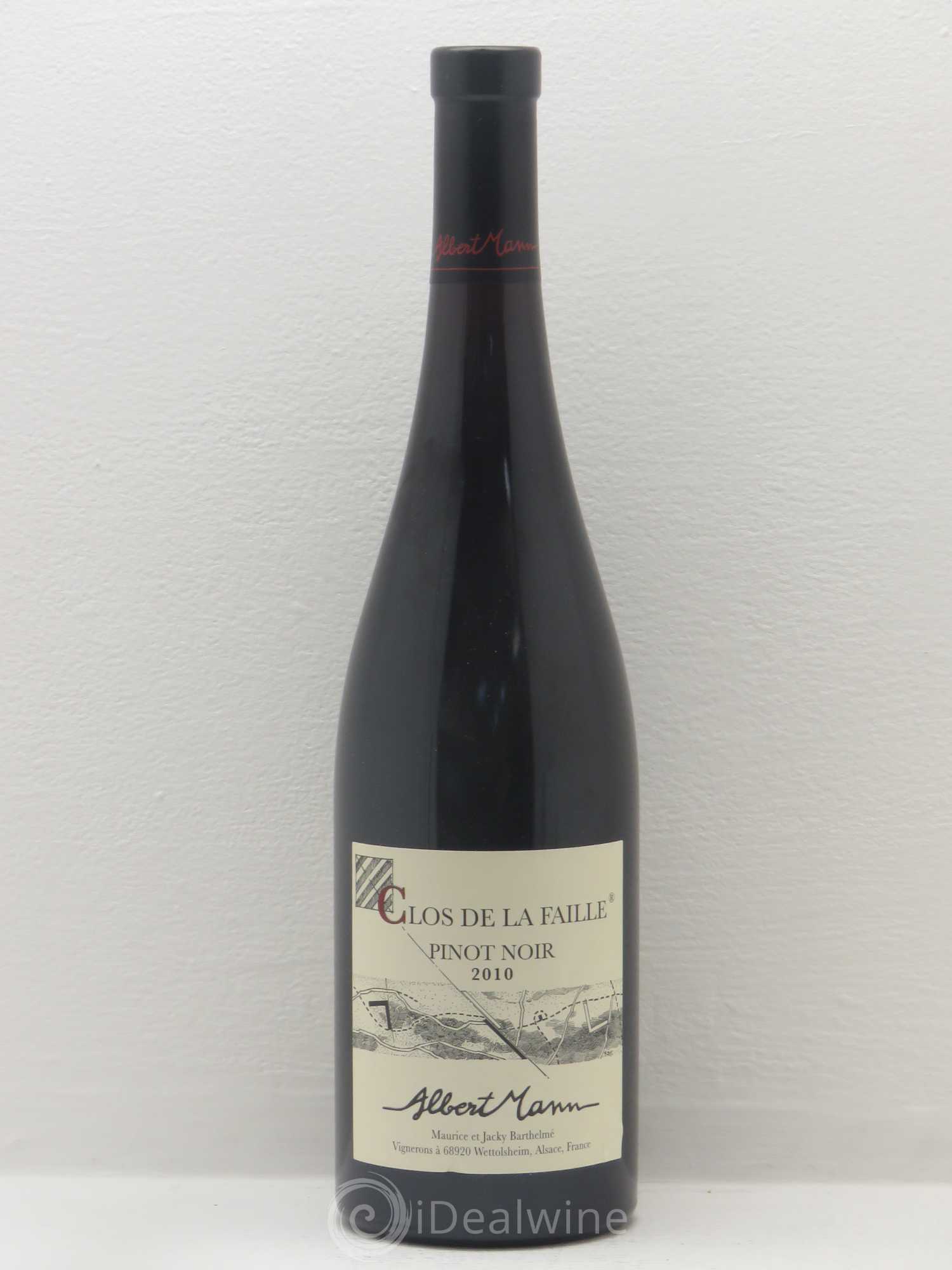 Pinot Noir Clos De La Faille A. Mann 2010 - Posten von 1 Flasche - 0