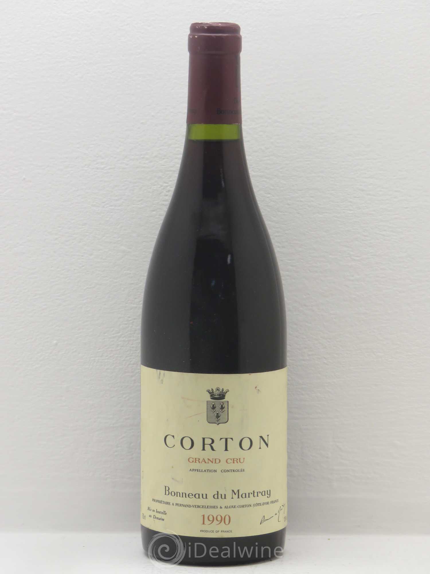 Corton Grand Cru Bonneau du Martray (Domaine) 1990 - Lot de 1 bouteille - 0