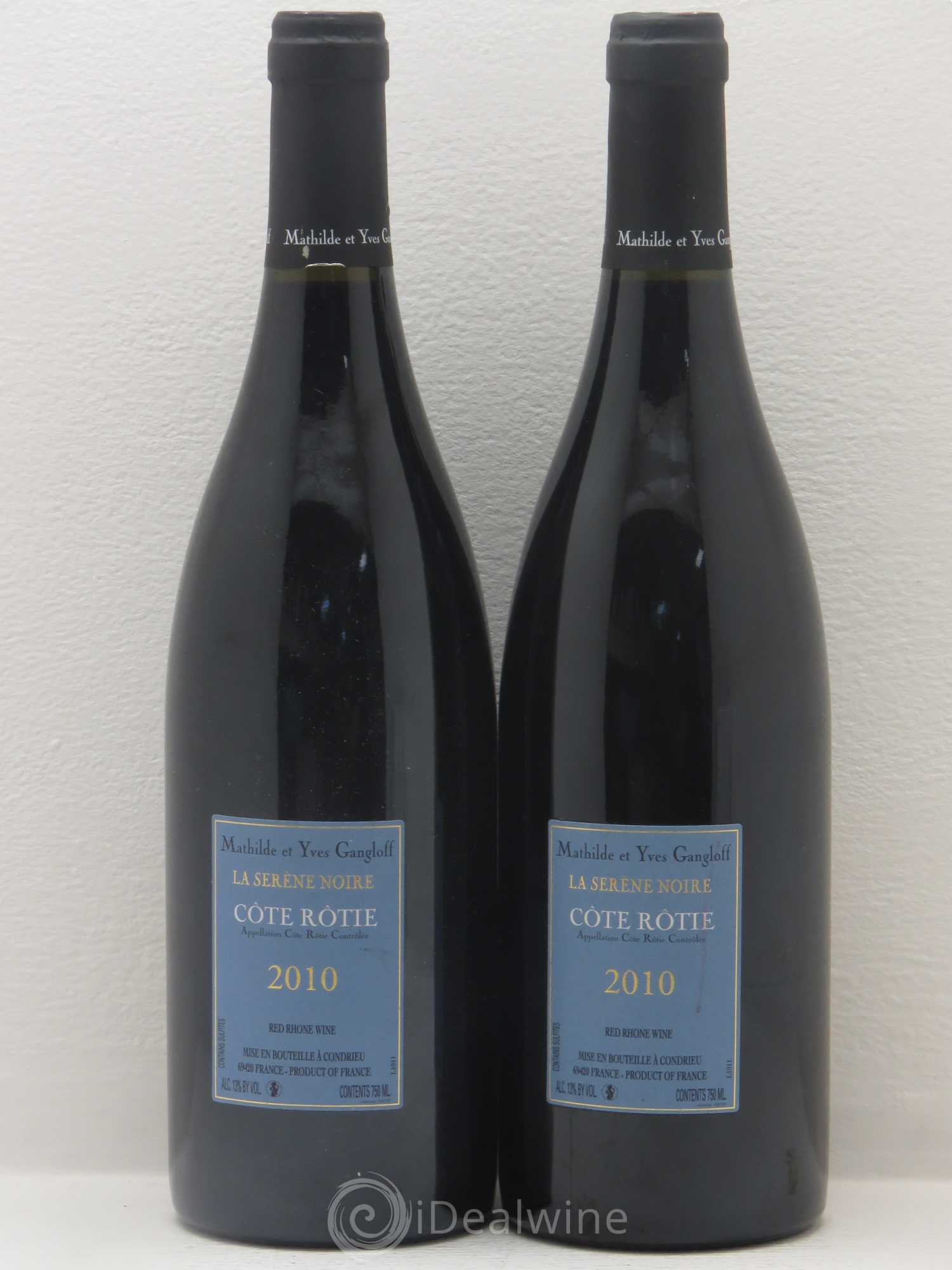 Côte-Rôtie La Sereine Noire Gangloff (Domaine) 2010 - Lot de 2 bouteilles - 1