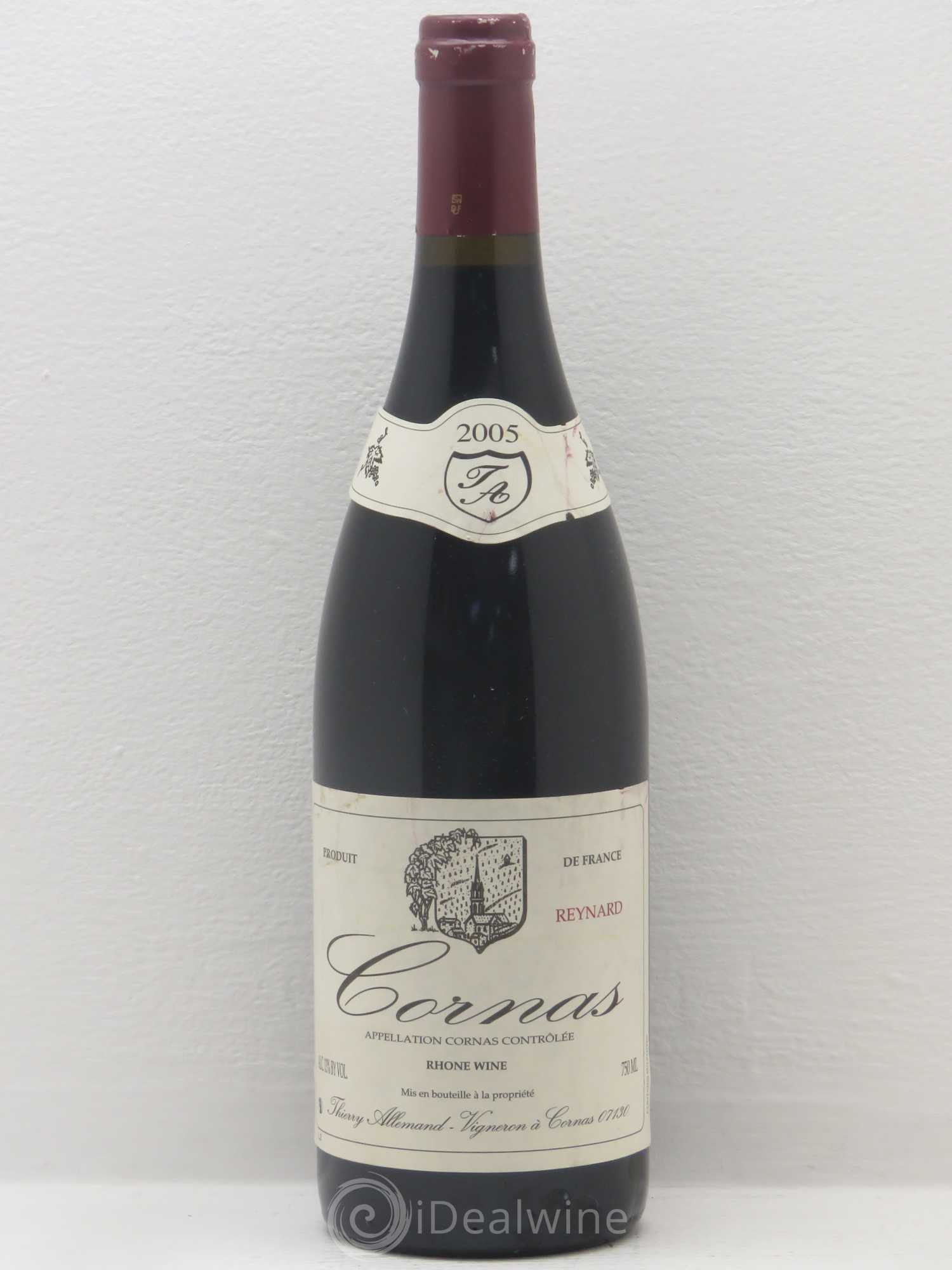 Cornas Reynard Thierry Allemand 2005 - Lot de 1 bouteille - 0