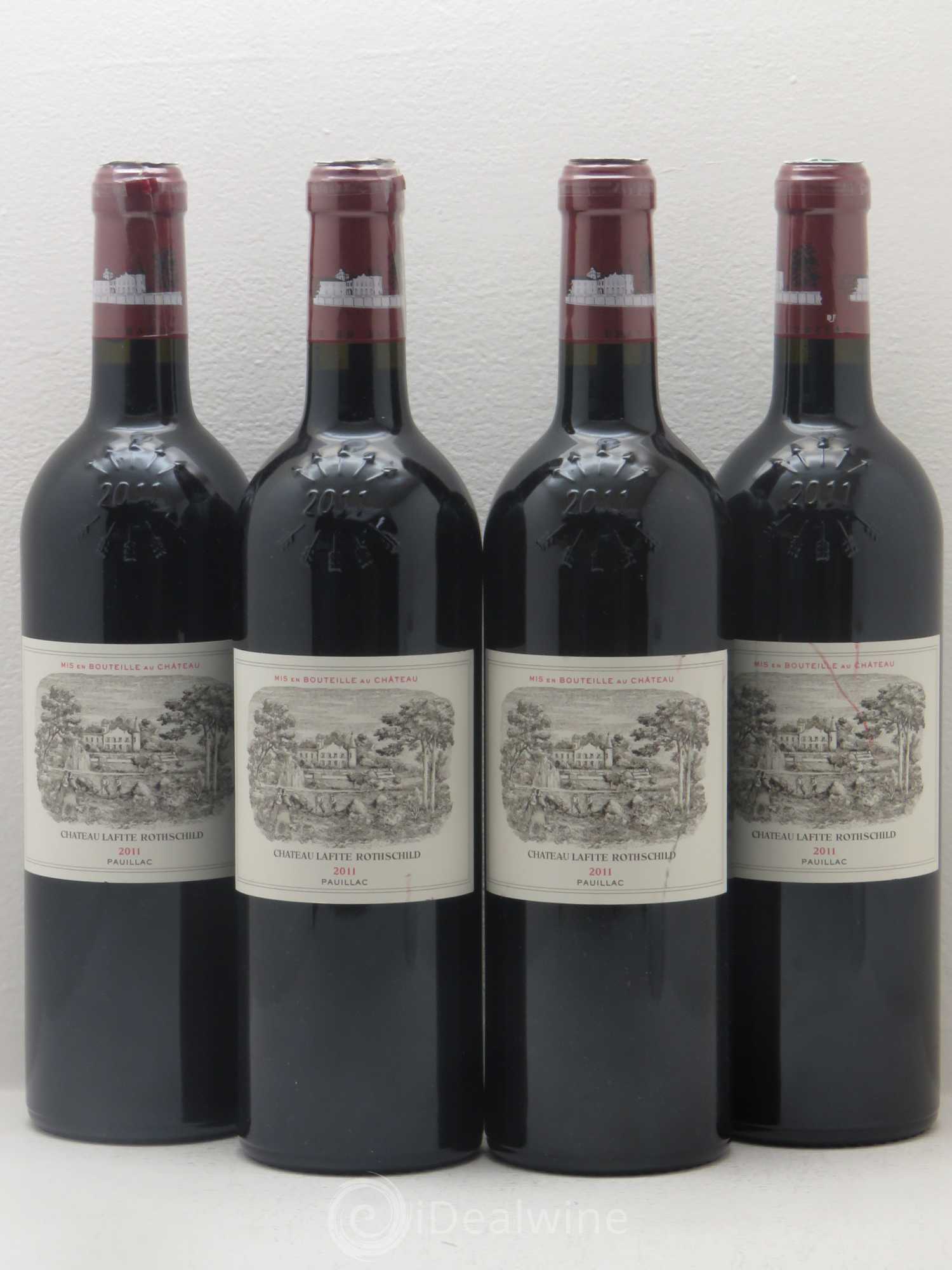 Château Lafite Rothschild 1er Grand Cru Classé 2011 - Lot de 4 bouteilles - 0