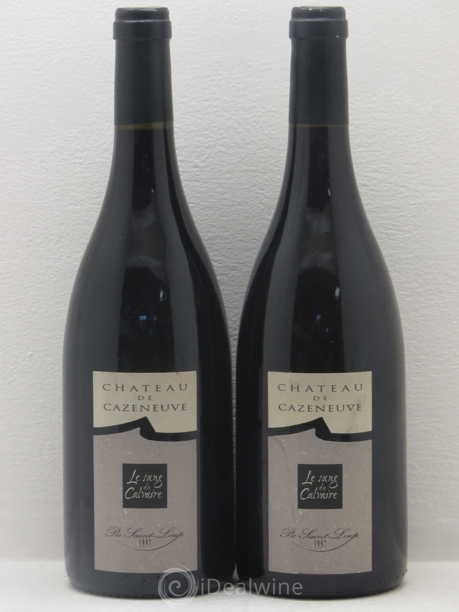 Coteaux du Languedoc Pic Saint Loup le Sang du Calvaire Château de Cazeneuve 1997 - Posten von 2 Flaschen - 0
