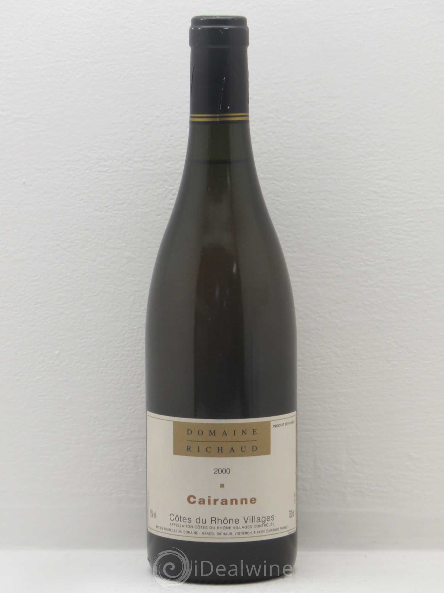 Cairanne Marcel Richaud 2000 - Lot de 1 bouteille - 0