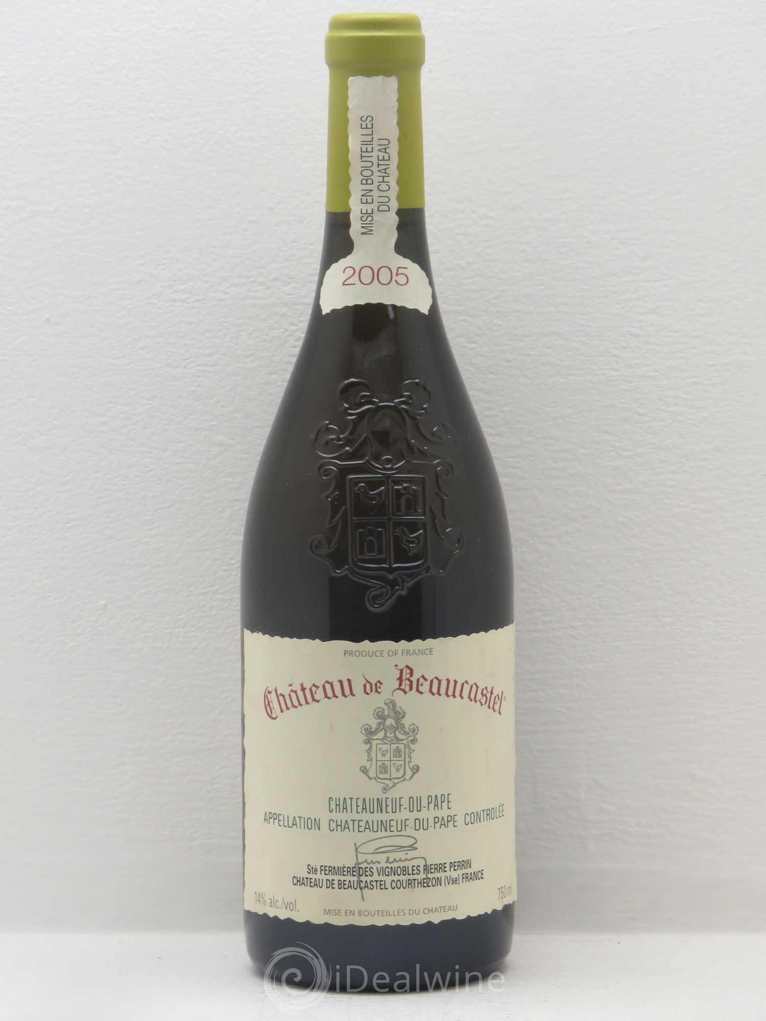Châteauneuf-du-Pape Château de Beaucastel Famille Perrin 2005 - Lot de 1 bouteille - 0