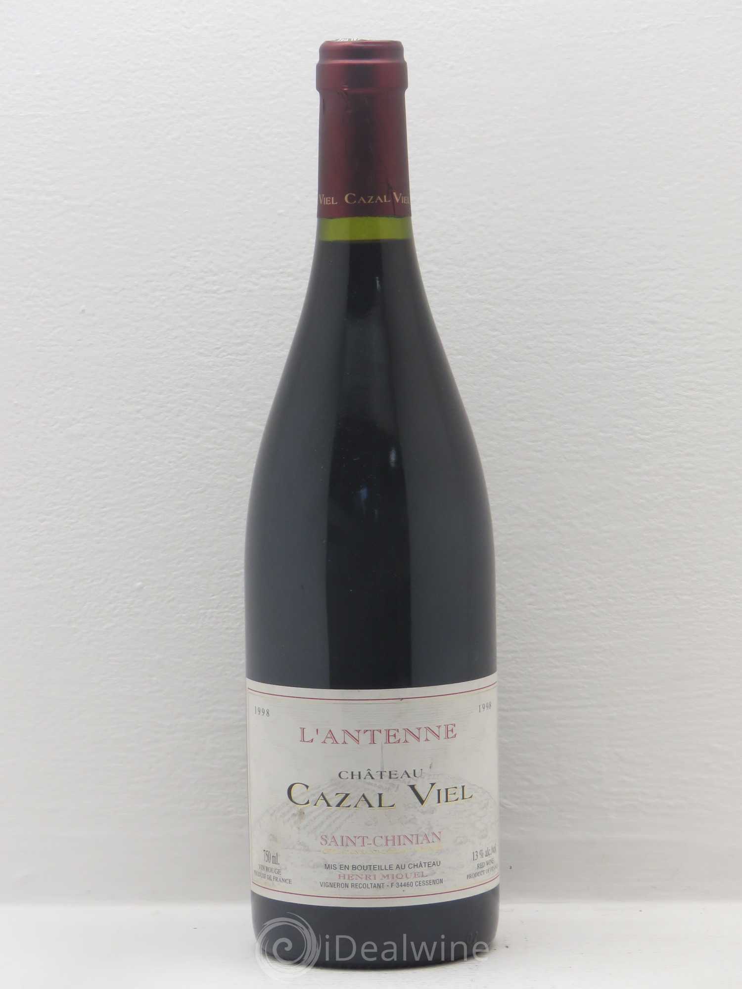Saint-Chinian L'Antenne Château Cazal Viel 1998 - Posten von 1 Flasche - 0