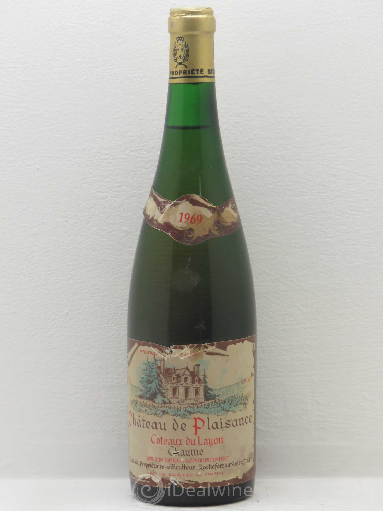 Coteaux du Layon Chaume Château Plaisance Rochais 1969 - Lotto di 1 bottiglia - 0
