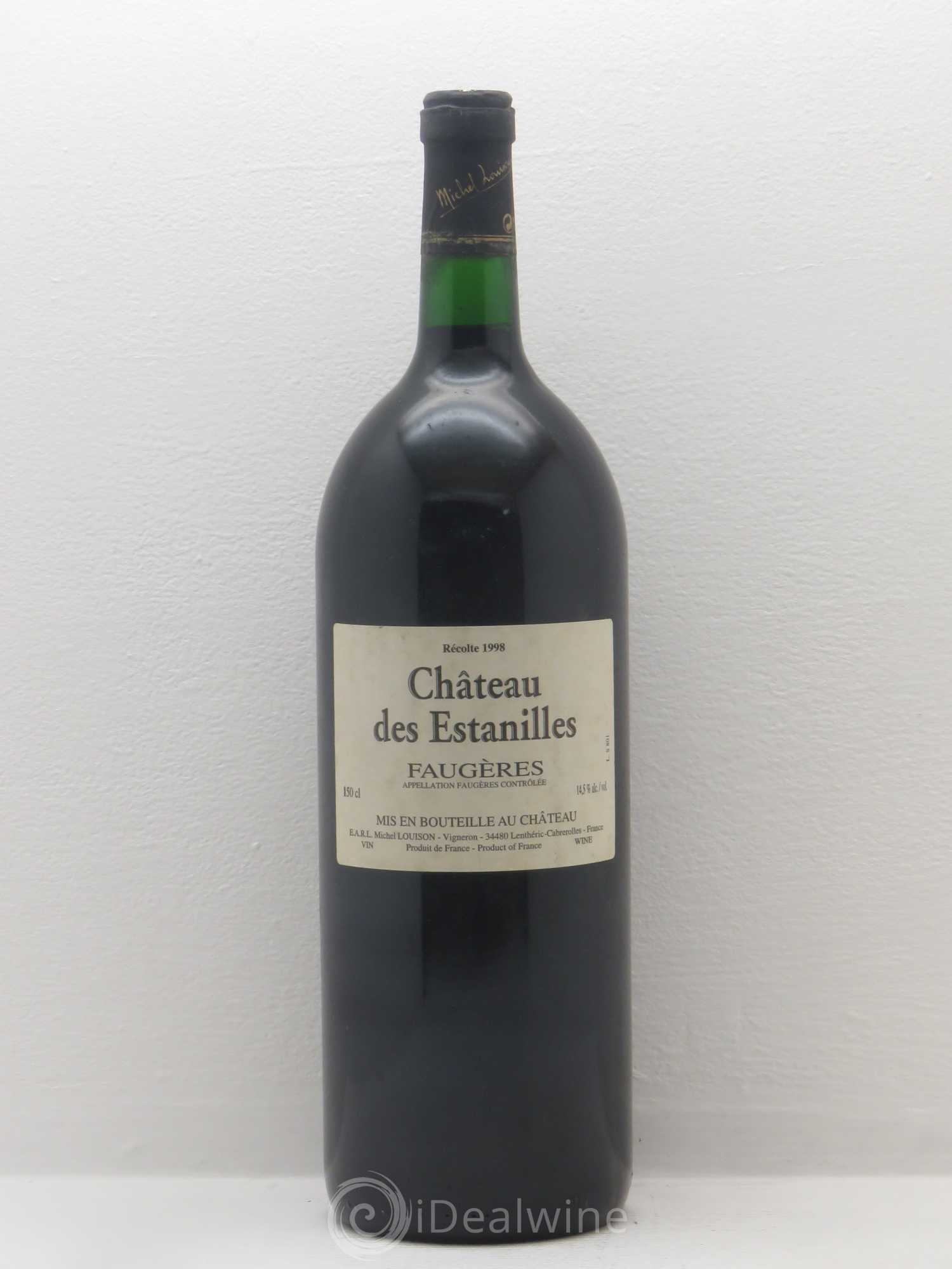 Faugères Château des Estanilles Tradition Michel Louison 1998 - Lot de 1 magnum - 0