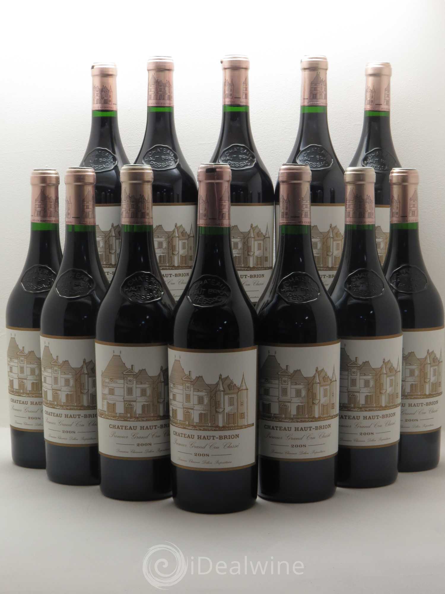 Château Haut Brion 1er Grand Cru Classé 2008 - Lot de 12 bouteilles - 0