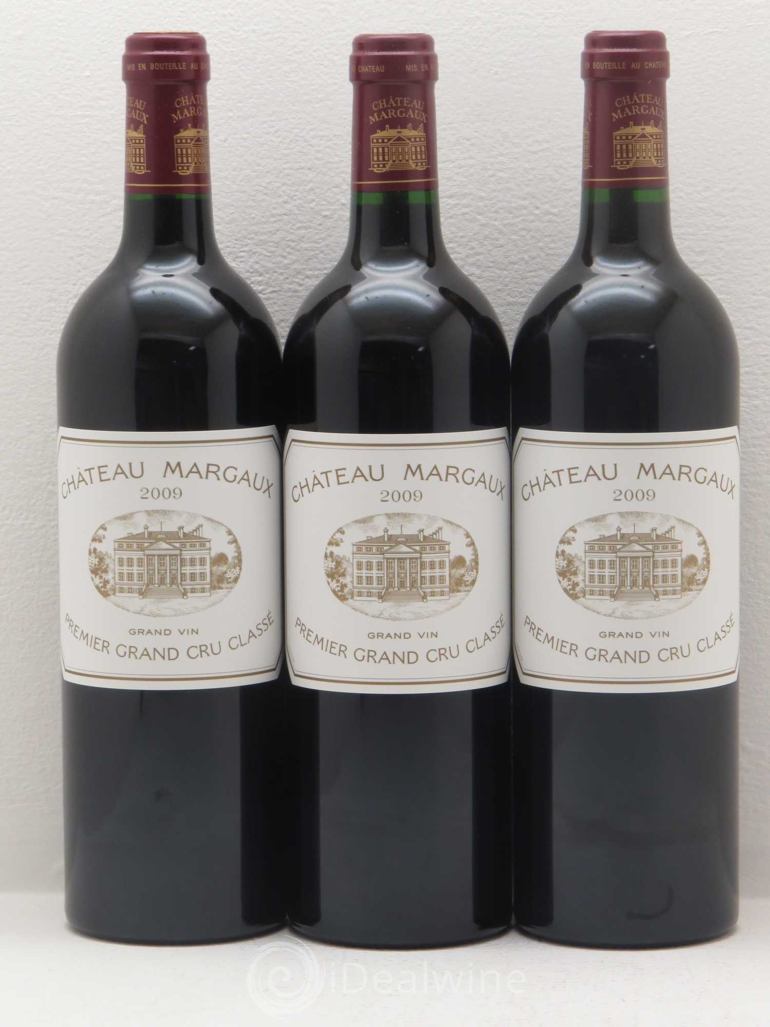 Château Margaux 1er Grand Cru Classé 2009 - Lot de 3 bouteilles - 0