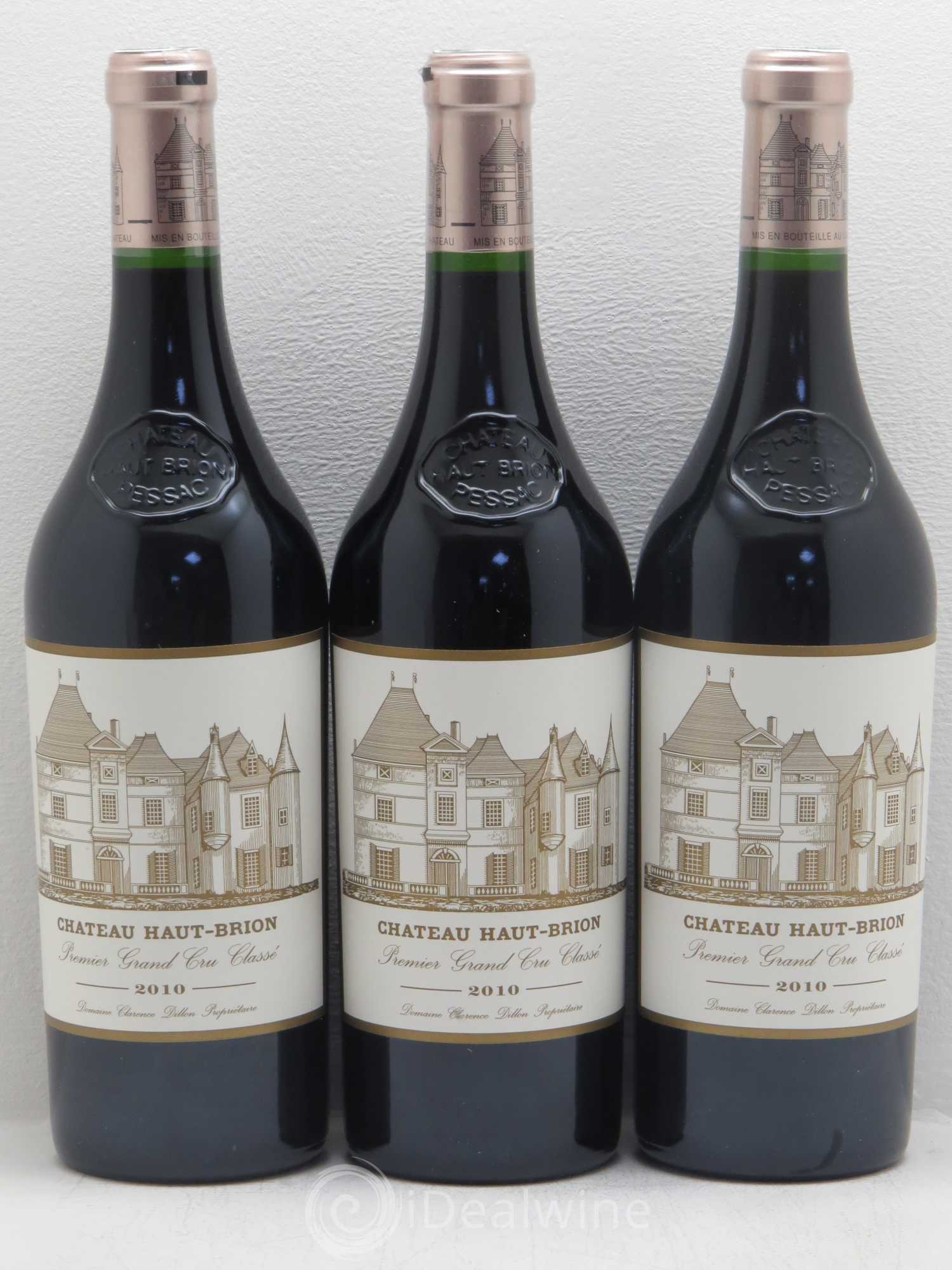 Château Haut Brion 1er Grand Cru Classé 2010 - Lot de 3 bouteilles - 0