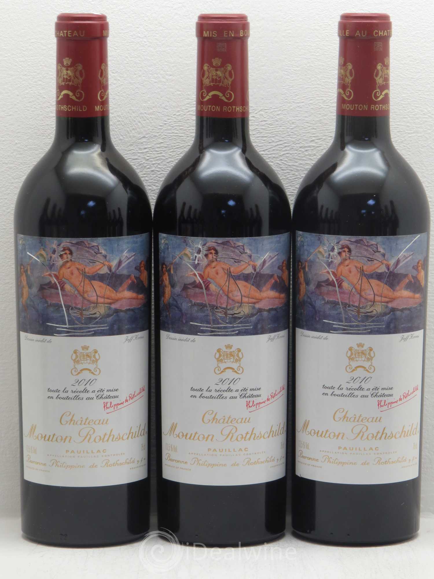 Château Mouton Rothschild 1er Grand Cru Classé 2010 - Lot de 12 bouteilles - 1