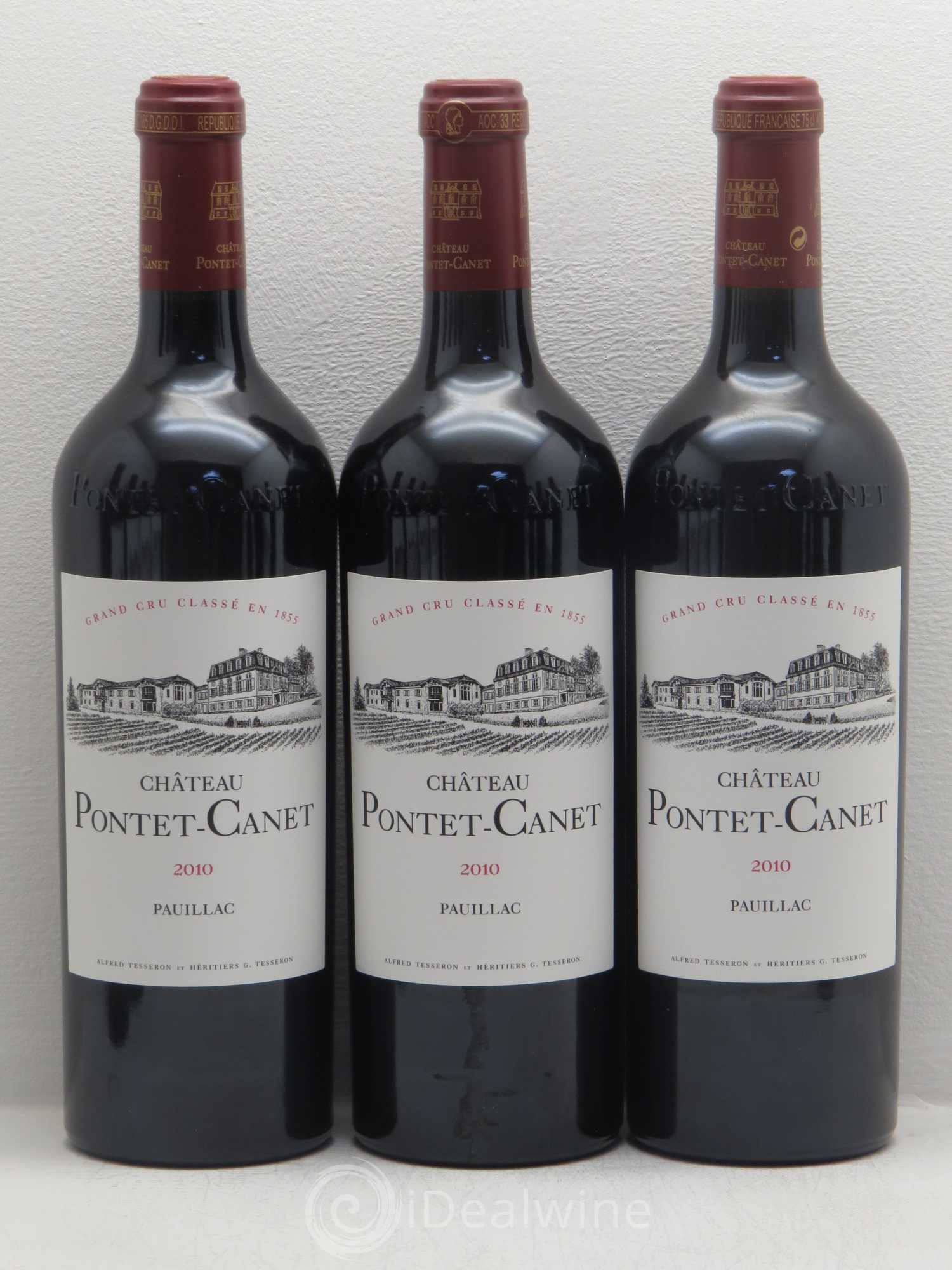 Château Pontet Canet 5ème Grand Cru Classé 2010 - Lot de 12 bouteilles - 1