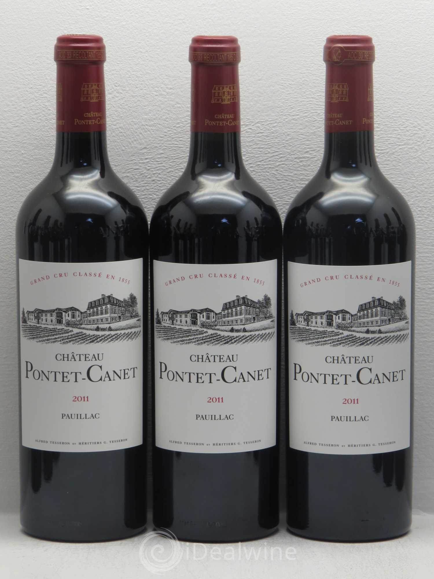 Château Pontet Canet 5ème Grand Cru Classé 2011 - Lot de 12 bouteilles - 1