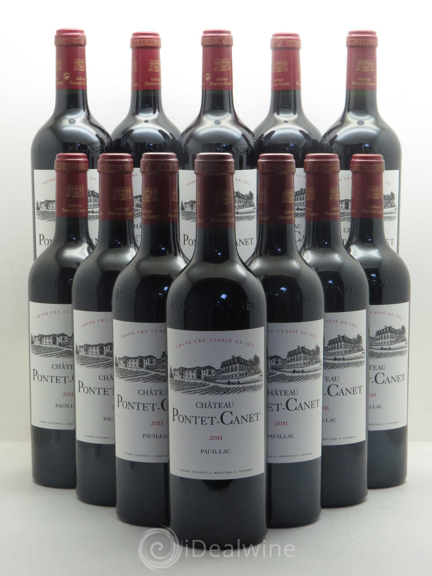Château Pontet Canet 5ème Grand Cru Classé 2011 - Lot de 12 bouteilles - 0
