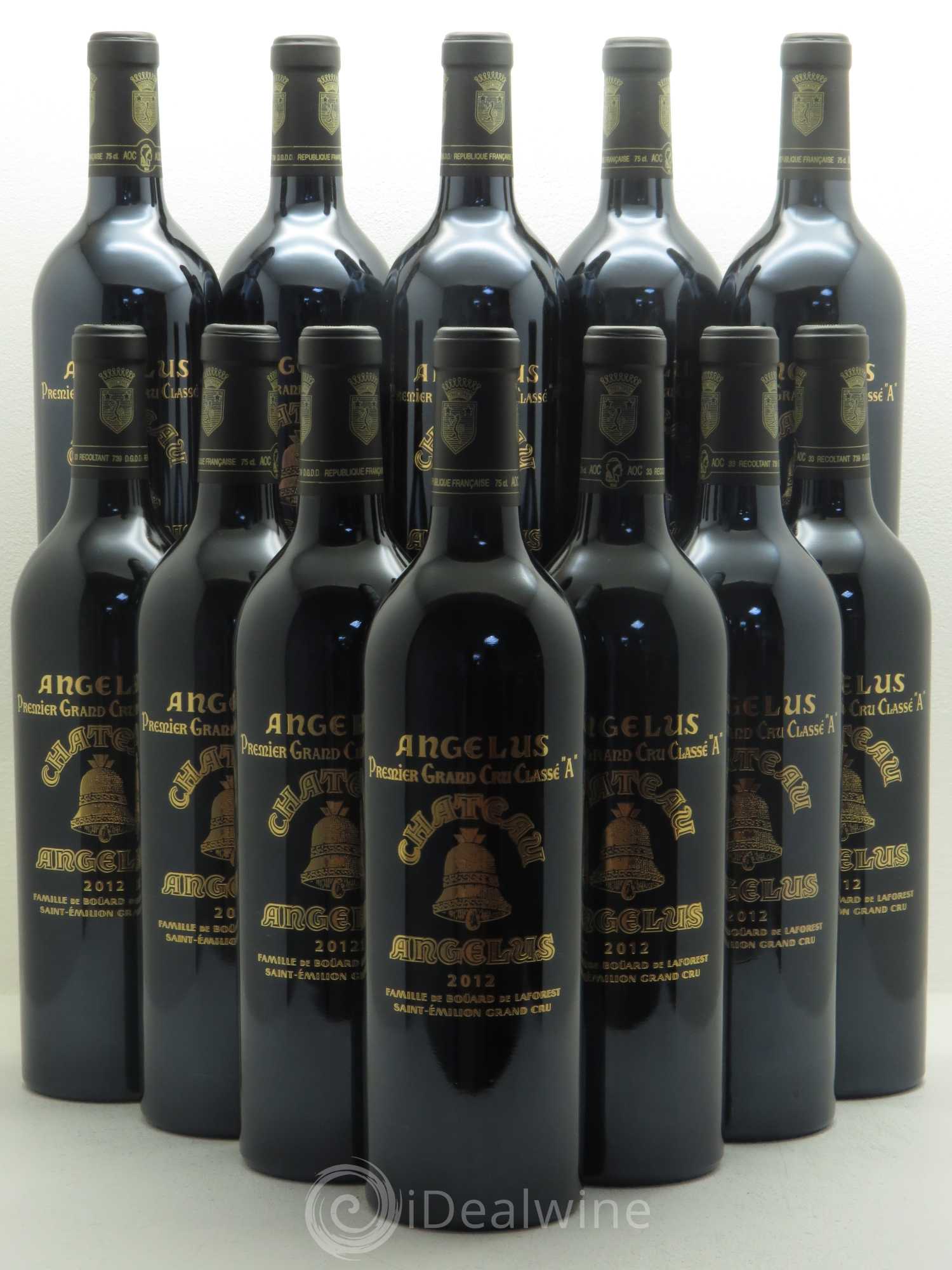 Château Angélus 1er Grand Cru Classé A 2012 - Lot de 12 bouteilles - 0