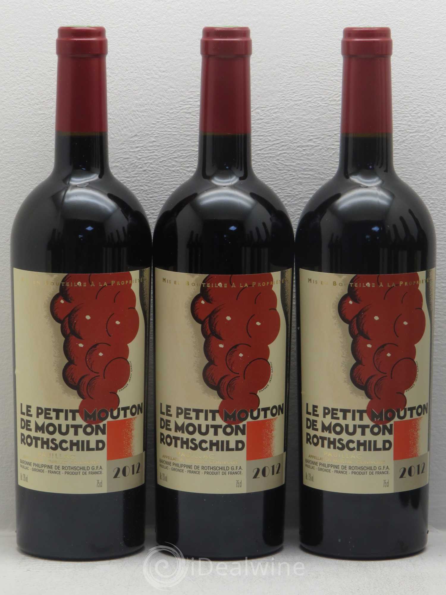 Petit Mouton Second Vin 2012 - Lot de 12 bouteilles - 1