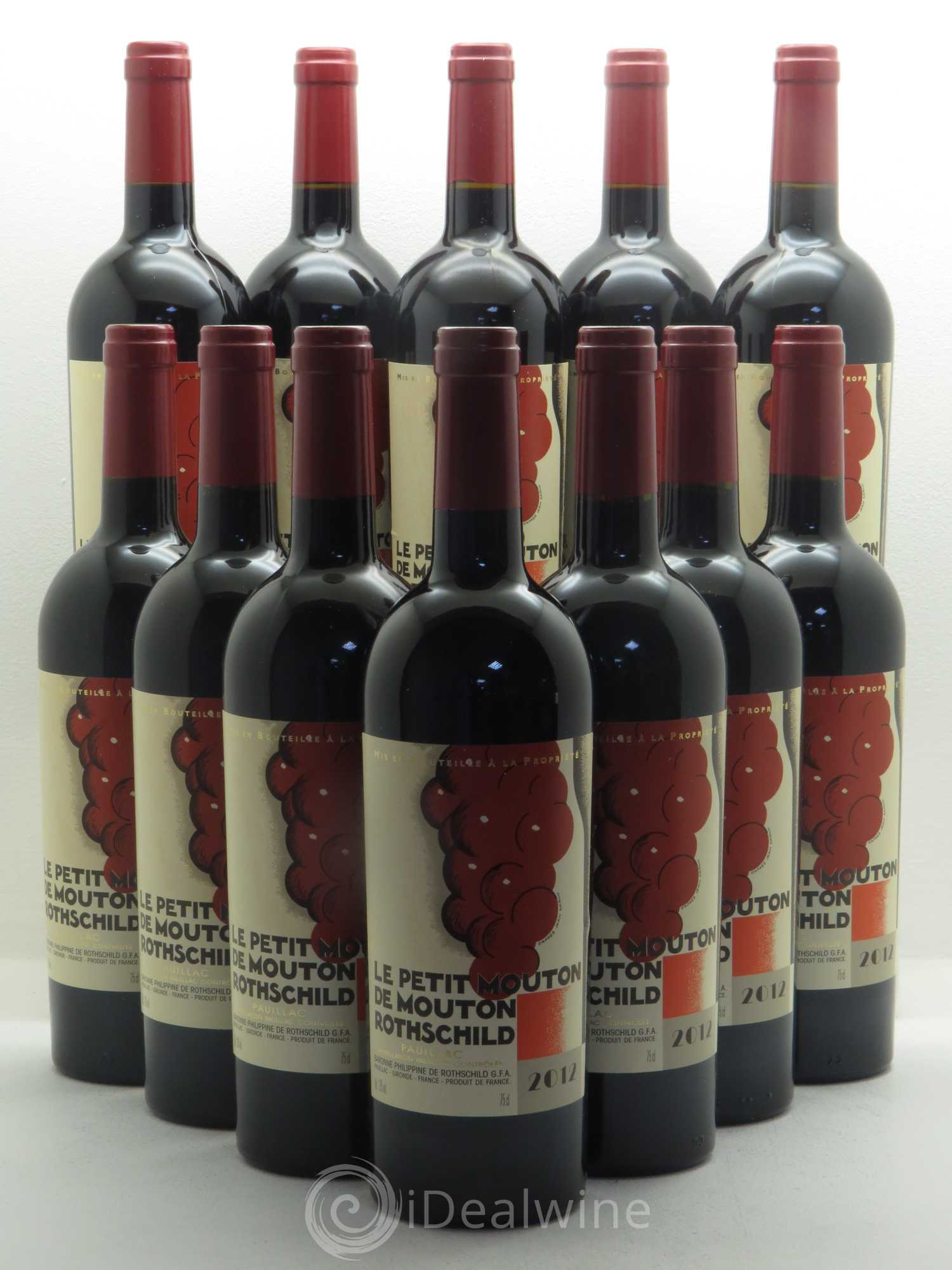 Petit Mouton Second Vin 2012 - Lot de 12 bouteilles - 0