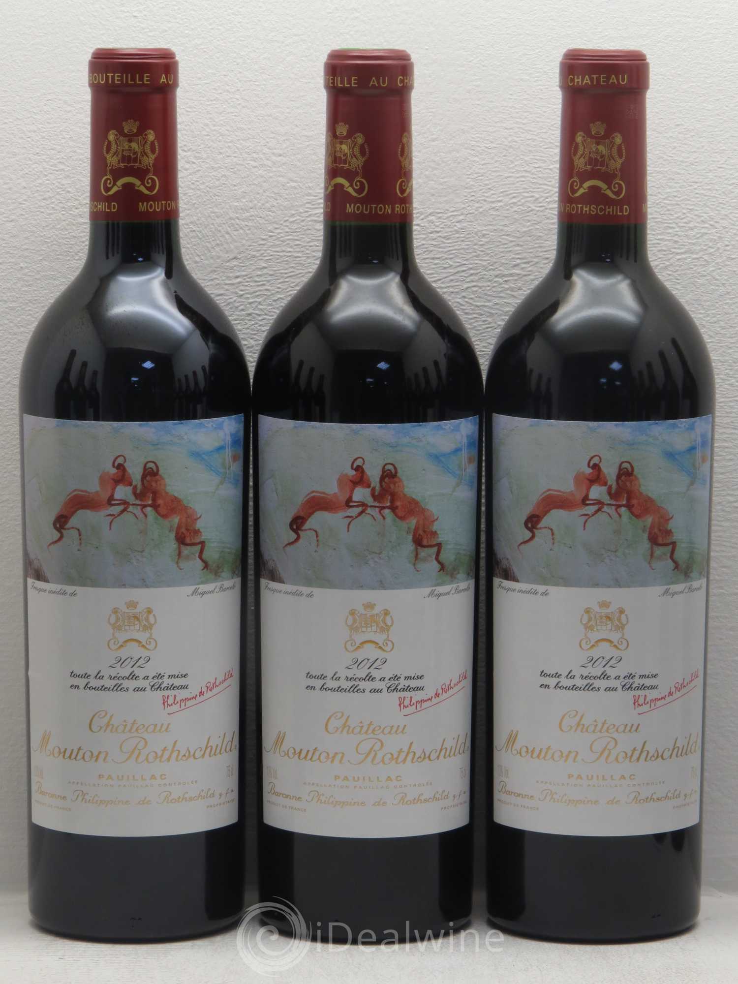 Château Mouton Rothschild 1er Grand Cru Classé 2012 - Lot de 12 bouteilles - 1