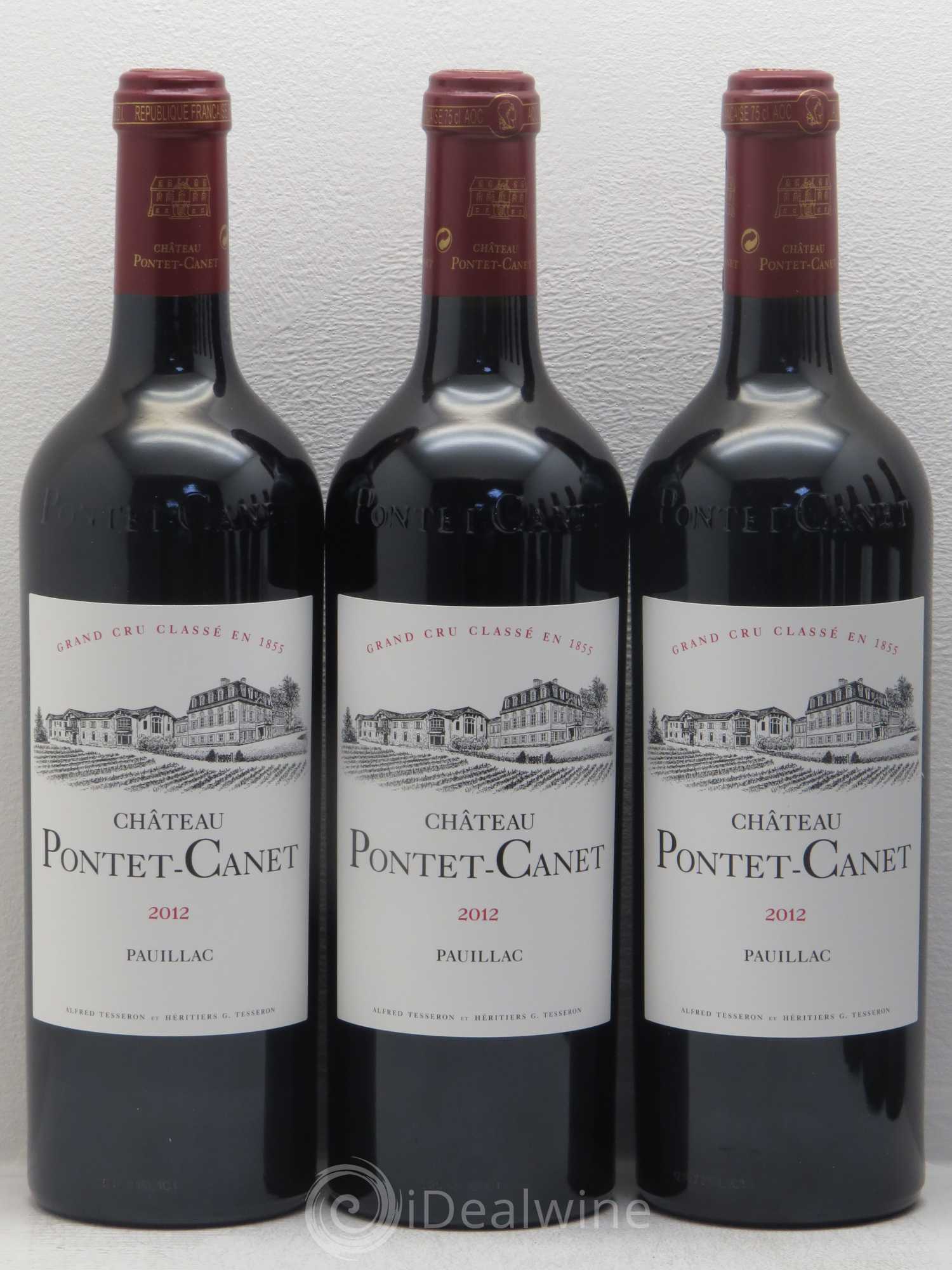 Château Pontet Canet 5ème Grand Cru Classé 2012 - Lot de 12 bouteilles - 2