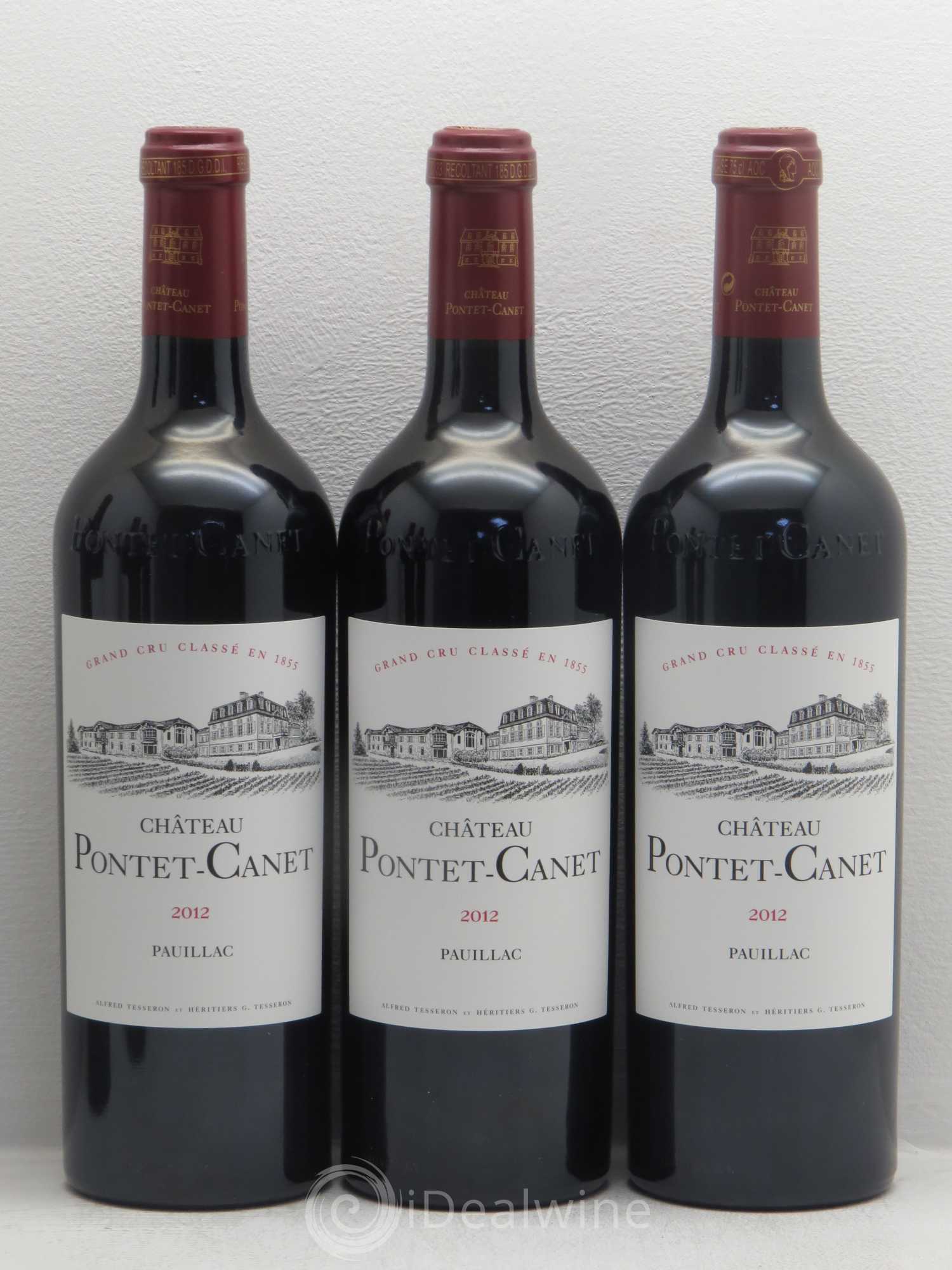 Château Pontet Canet 5ème Grand Cru Classé 2012 - Lot de 6 bouteilles - 1
