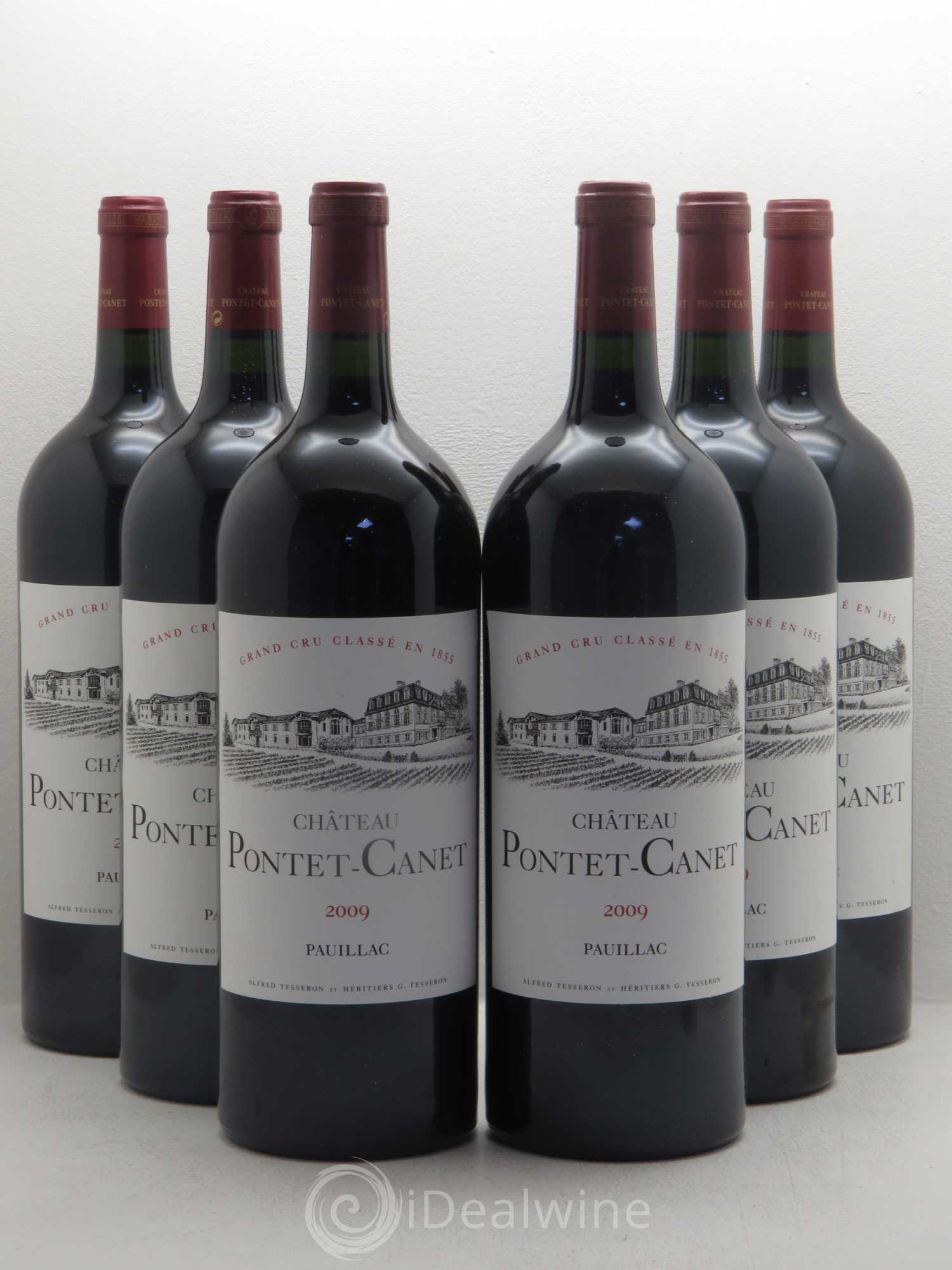 Château Pontet Canet 5ème Grand Cru Classé 2009 - Lot de 6 magnums - 0