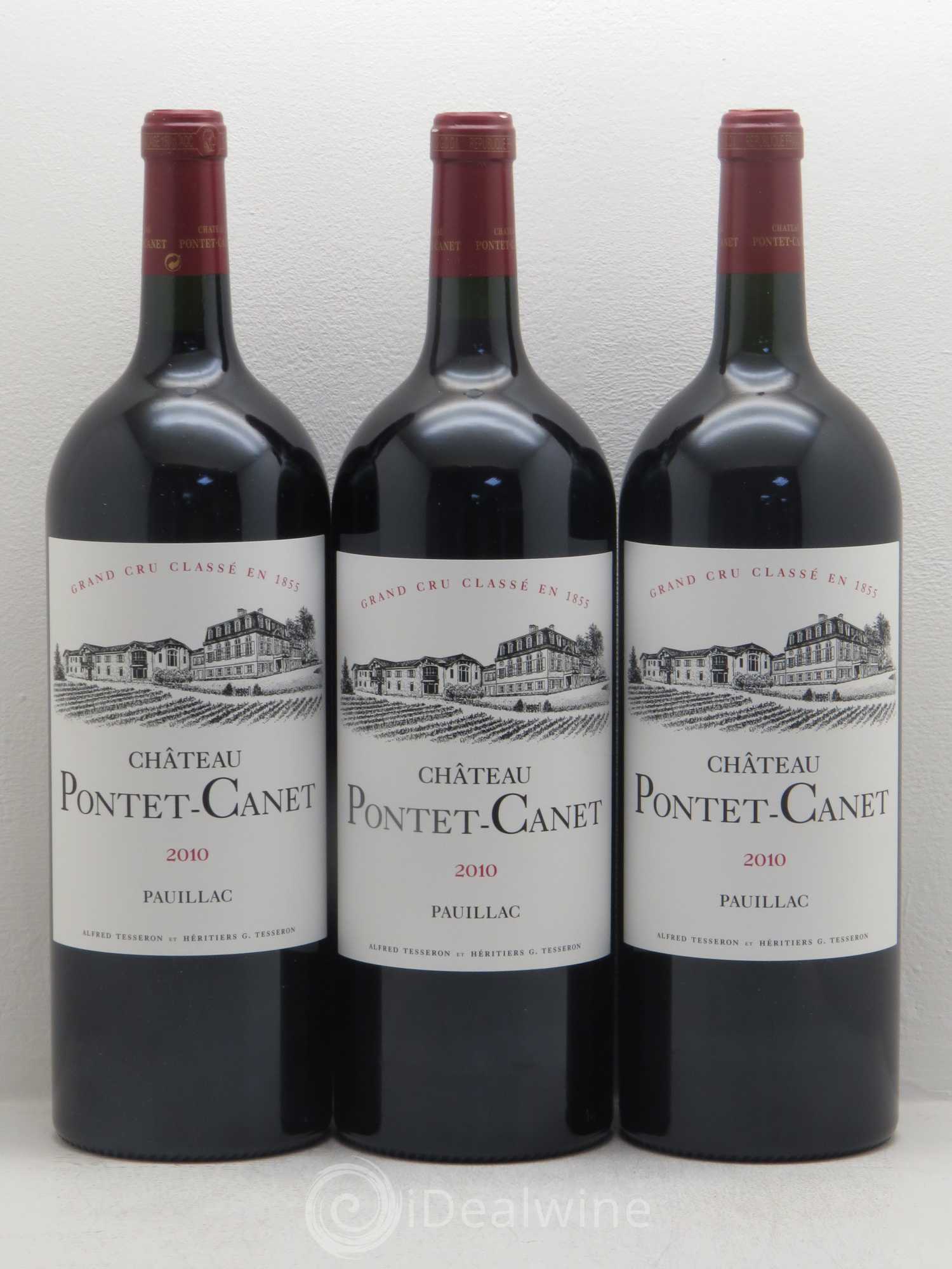 Château Pontet Canet 5ème Grand Cru Classé 2010 - Lot de 3 magnums - 0