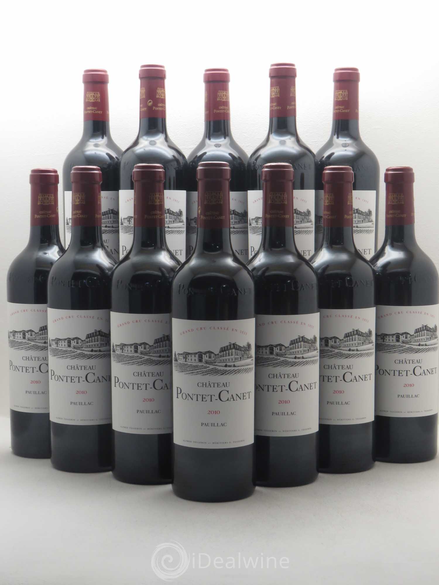 Château Pontet Canet 5ème Grand Cru Classé 2010 - Lot de 12 bouteilles - 0
