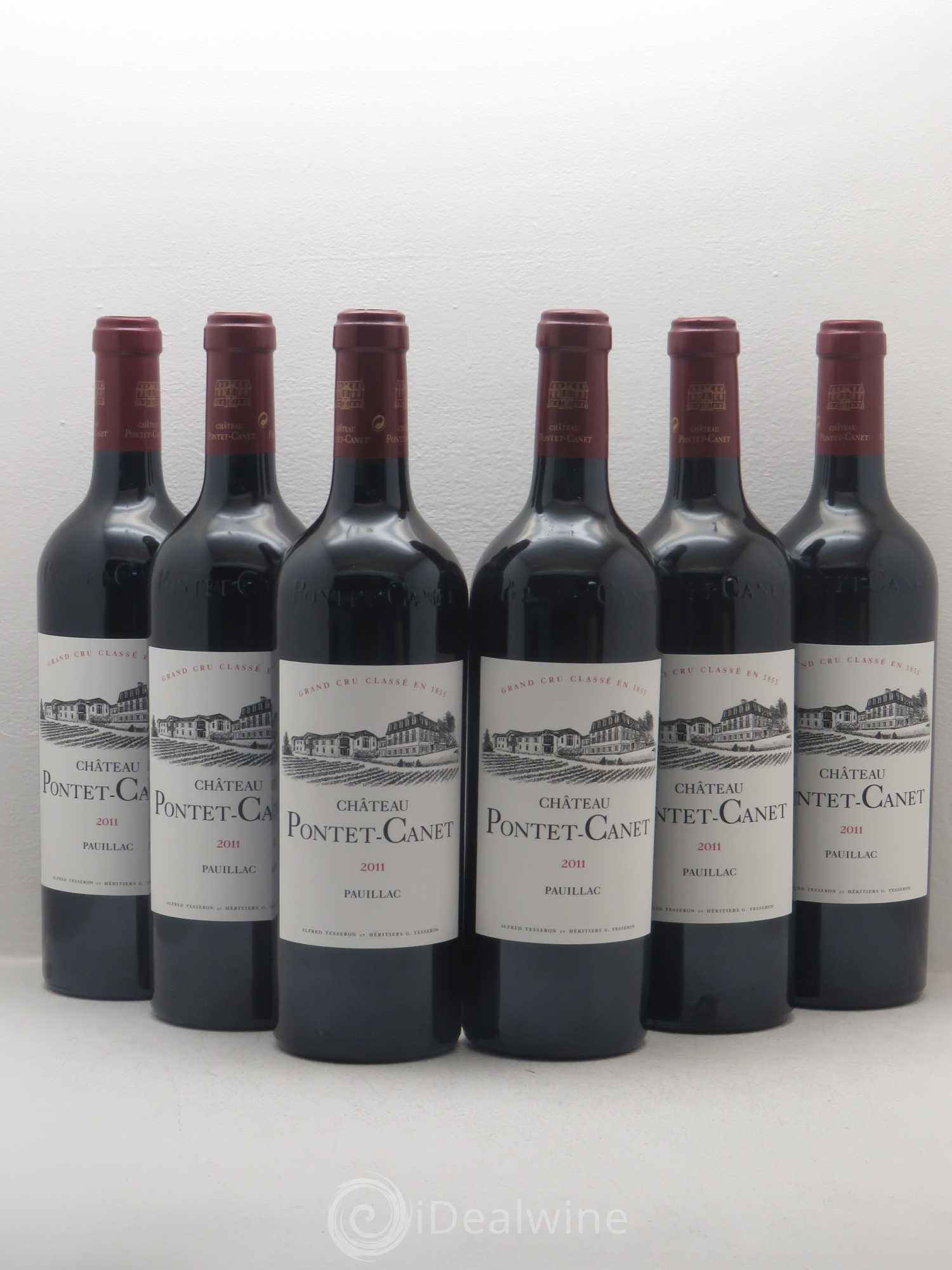 Château Pontet Canet 5ème Grand Cru Classé 2011 - Lot de 6 bouteilles - 0