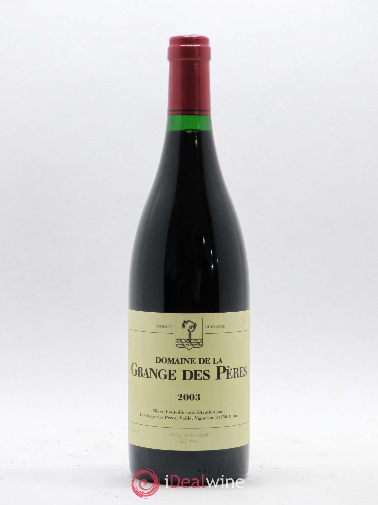 Pays d'Hérault Grange des Pères Laurent Vaillé 2003 - Lot de 1 bouteille - 0